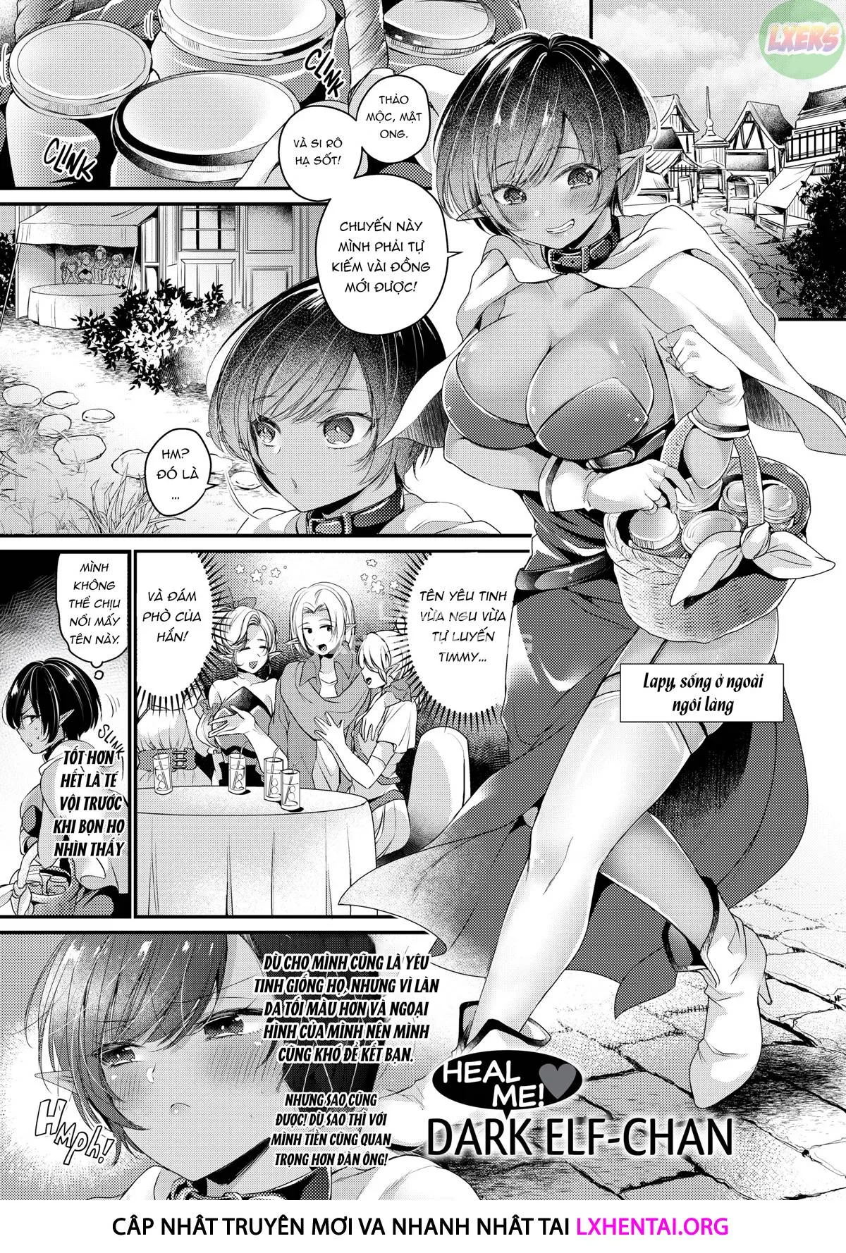 HentaiVN.net - Ảnh 5 - Ngất ngây ngọt ngào nóng bỏng - Chap 3 - Heal Me! ❤ Dark Elf-chan