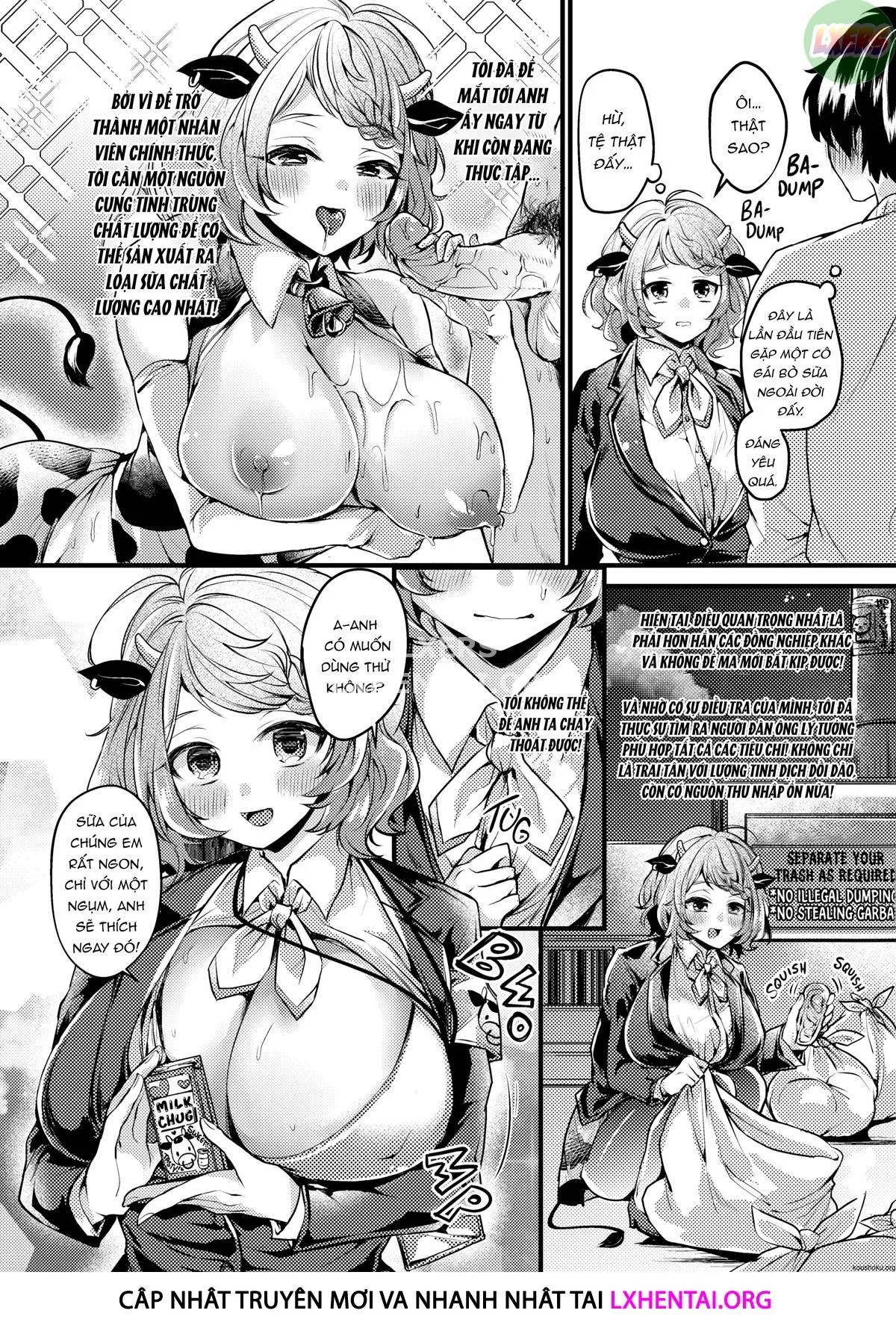 HentaiVN.net - Ảnh 6 - Ngất ngây ngọt ngào nóng bỏng - Chap 6 - Happiness Delivery! ❤ Cow Girl