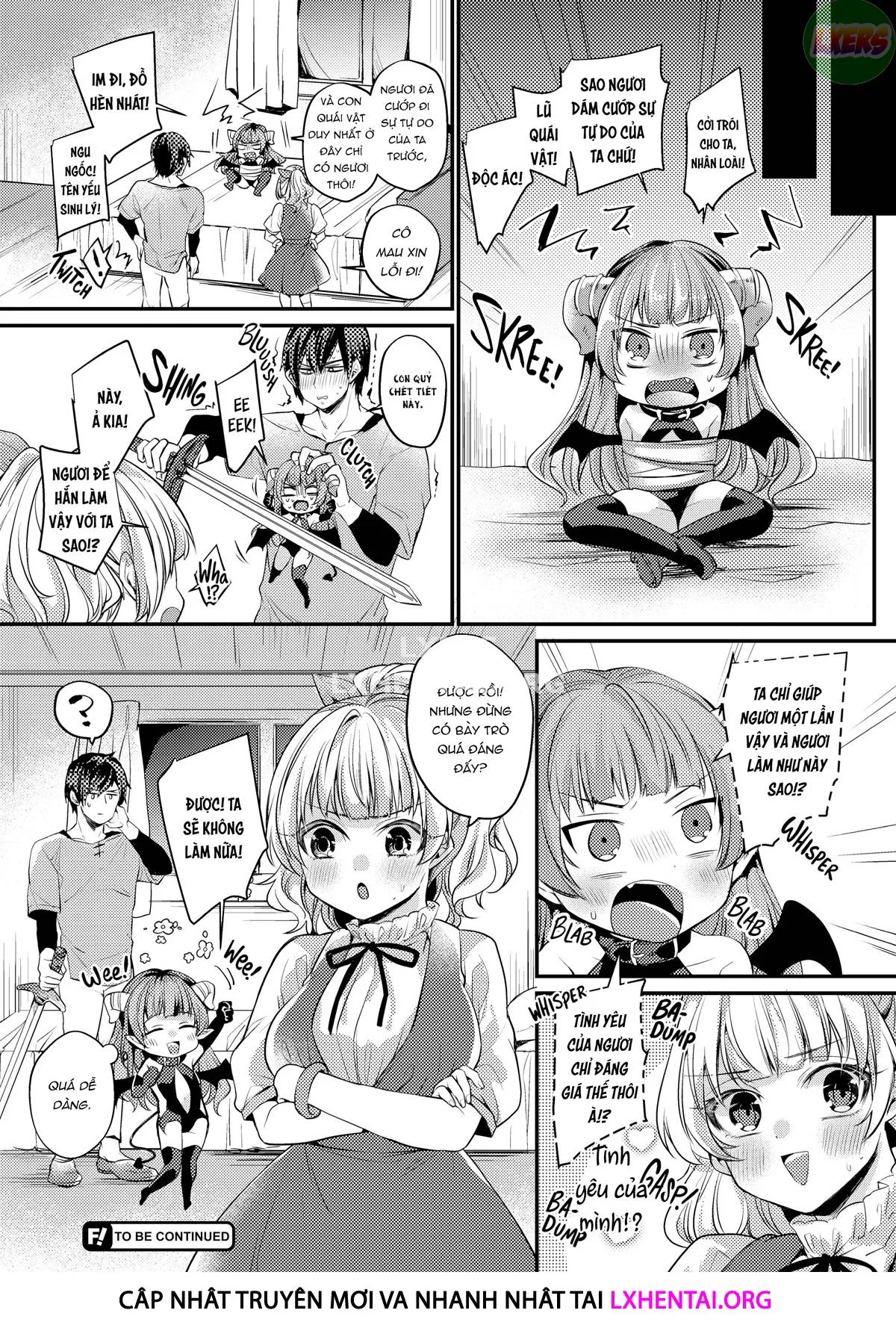 HentaiVN.net - Ảnh 22 - Ngất ngây ngọt ngào nóng bỏng - Chap 8 - Me, the Hero, and the Tiny Succubus