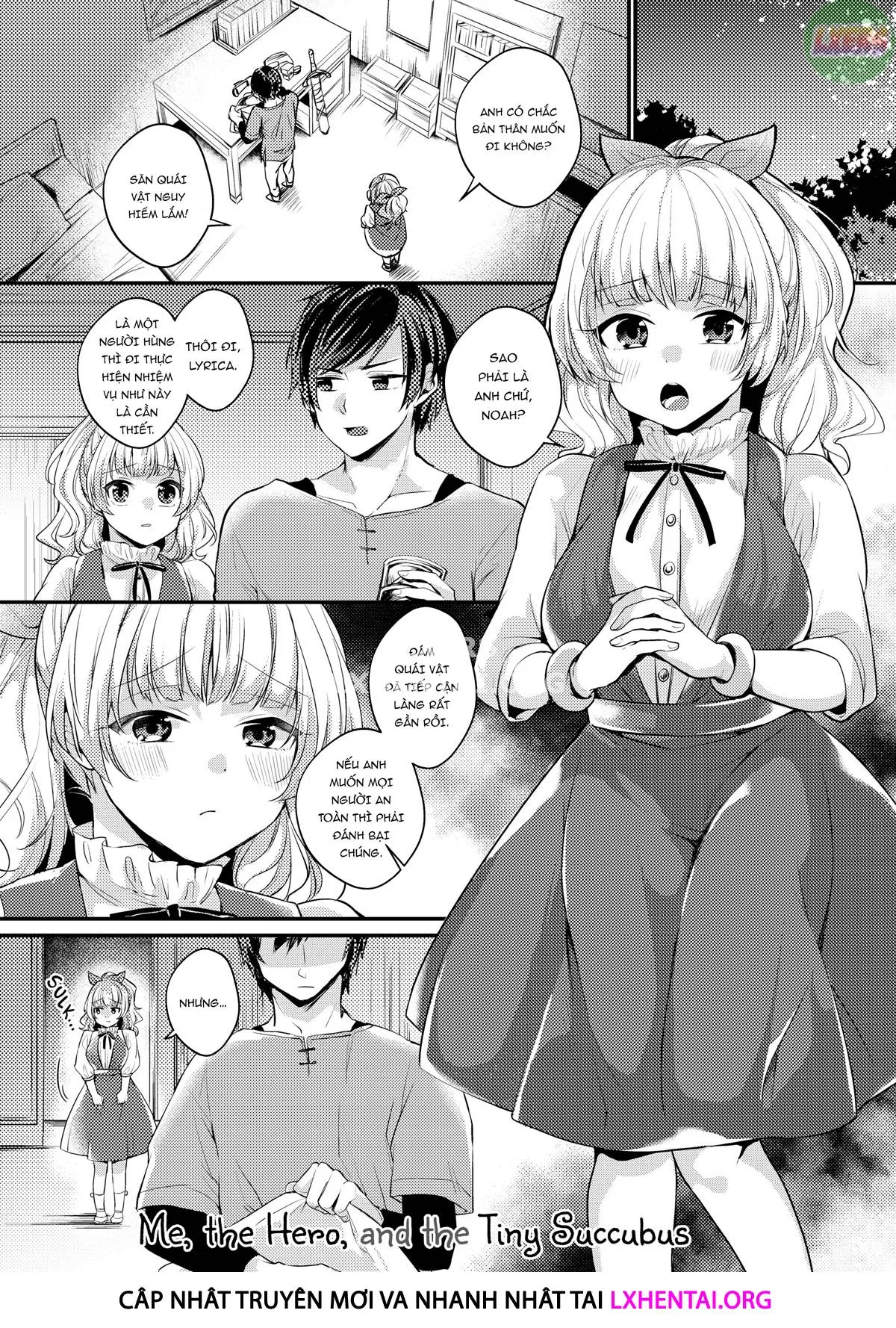 HentaiVN.net - Ảnh 5 - Ngất ngây ngọt ngào nóng bỏng - Chap 8 - Me, the Hero, and the Tiny Succubus