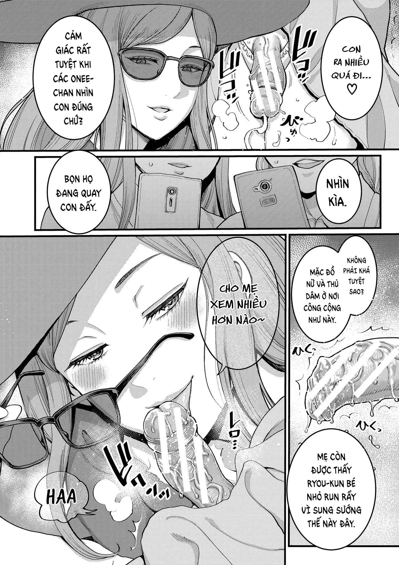 HentaiVN.net - Ảnh 12 - Buổi Làm Tình Ngoài Trời Của Mẹ Con Tôi [Boku to Mama no Josou Koukai Pakohame Nama Sex] - Oneshot