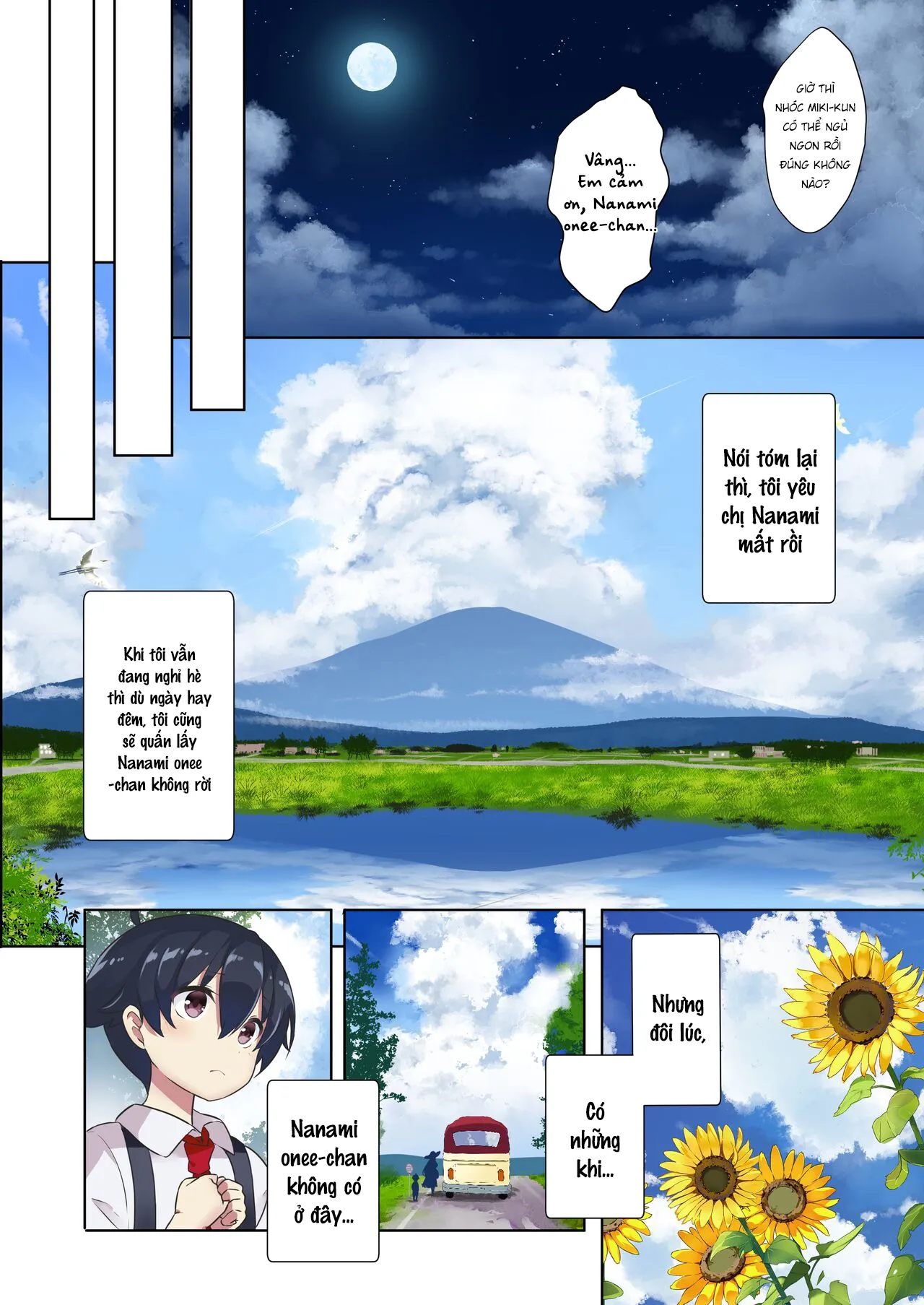 HentaiVN.net - Ảnh 11 - Sướng giữa đồng hoa! [Ane Ito, Onee-san x Cousin] - Full màu
