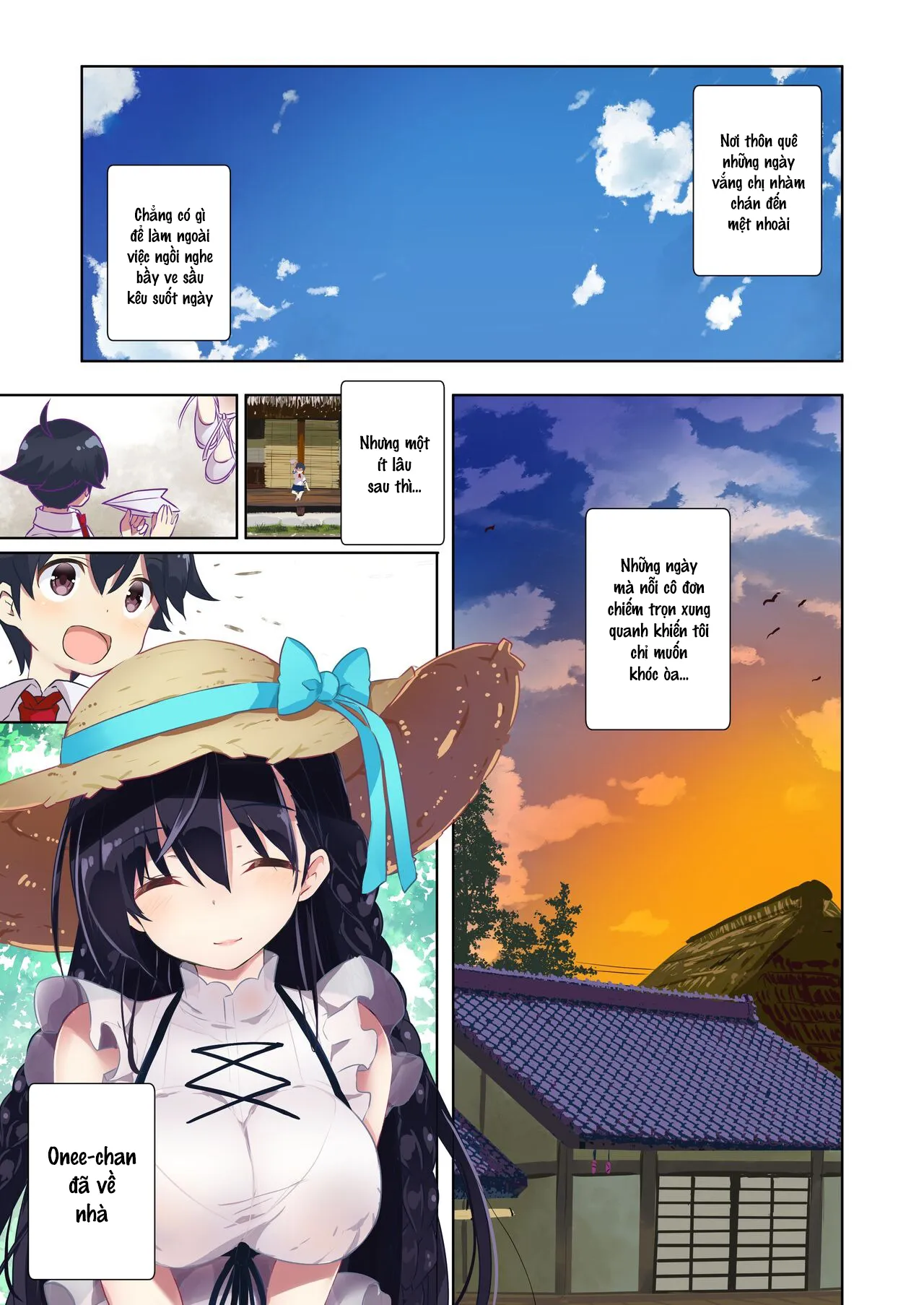 HentaiVN.net - Ảnh 12 - Sướng giữa đồng hoa! [Ane Ito, Onee-san x Cousin] - Full màu
