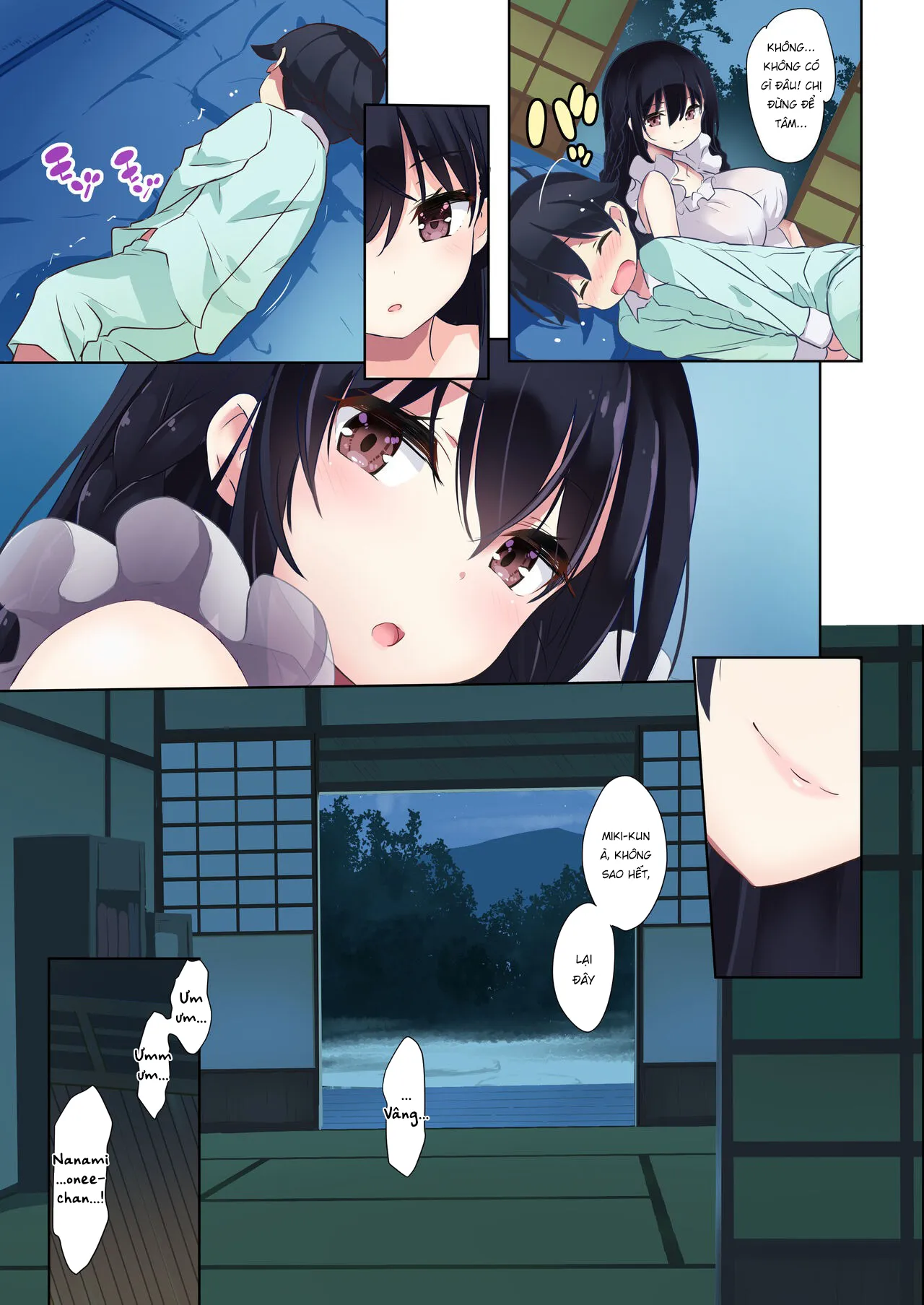 HentaiVN.net - Ảnh 8 - Sướng giữa đồng hoa! [Ane Ito, Onee-san x Cousin] - Full màu