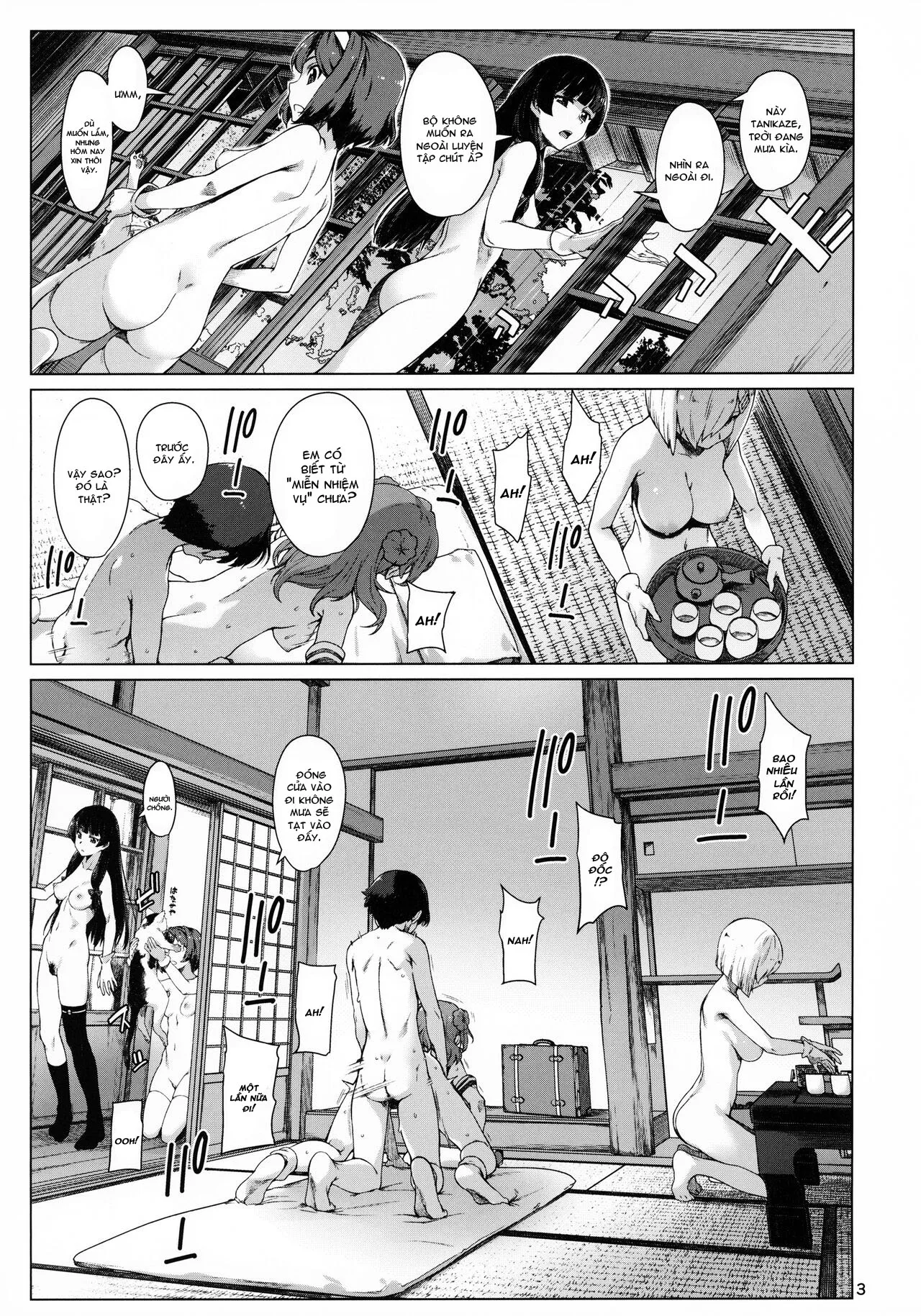 HentaiVN.net - Ảnh 3 - Okuyukashi Oominato Hen (Kantai Collection -KanColle-) [おくゆかし 大湊編 (艦隊これくしょん -艦これ-)] - Nửa Đầu