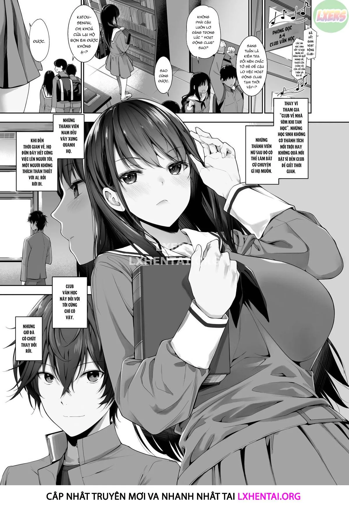HentaiVN.net - Ảnh 5 - Boku To Rina Senpai No Himitsu No Bukatsudou [~Mysterious Na Senpai Ga Hatsujou Shite H Ni Muchuu Ni Naru Hanashi~] - Oneshot