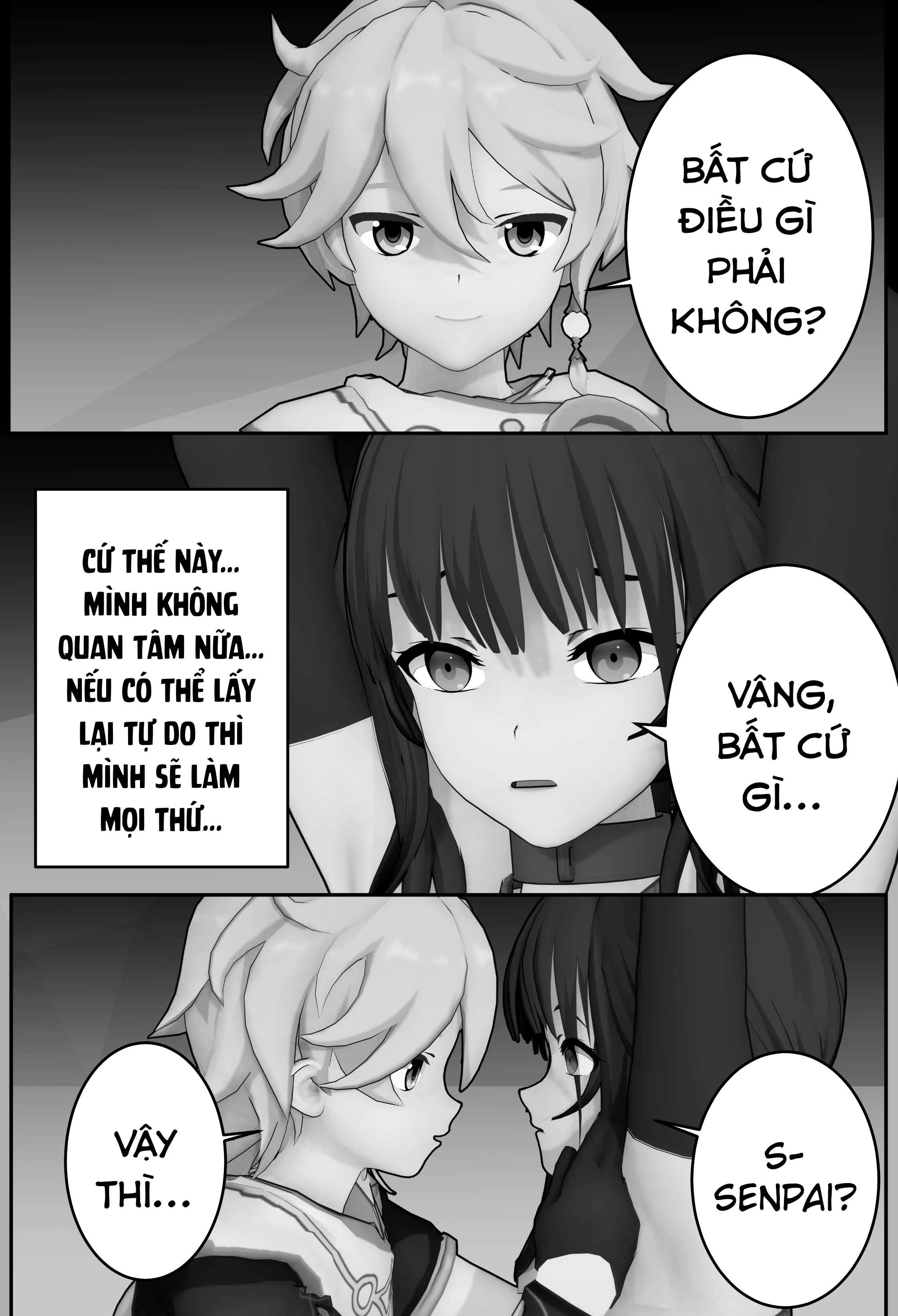HentaiVN.net - Ảnh 6 - Hậu bối bé bỏng dễ thương của tôi không còn bướng bỉnh nữa! (Genshin Impact) [My cute junior can't be this stubborn] - Oneshot