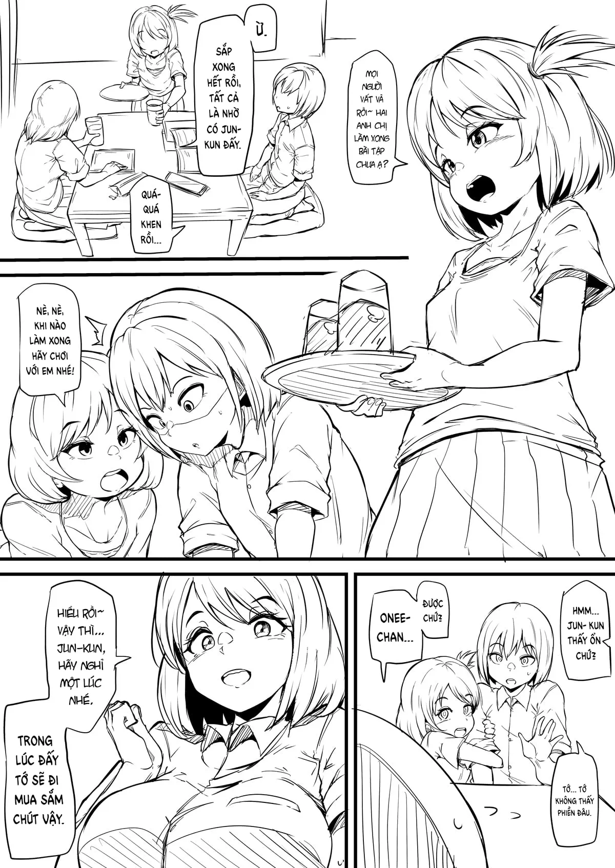 HentaiVN.net - Ảnh 5 - Cậu bé được em gái của bạn huấn luyện [Boy trained by friend's Sister] - Oneshot