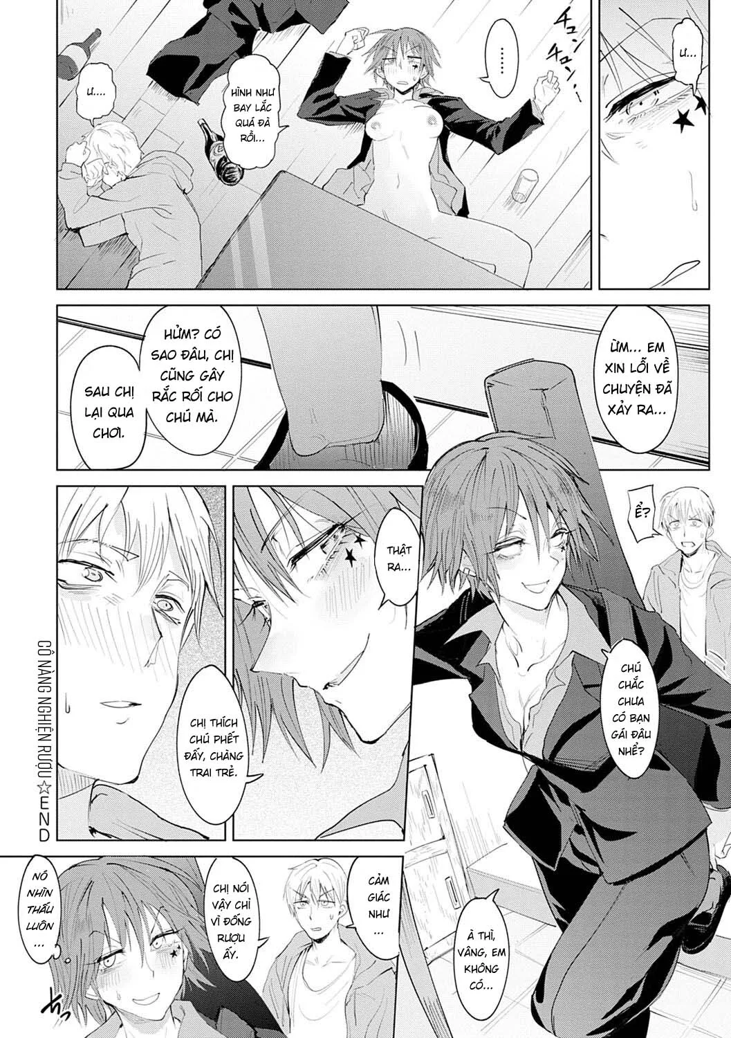 HentaiVN.net - Ảnh 22 - Cô Nàng Nghiện Rượu [Shuju Kankei] - Oneshot
