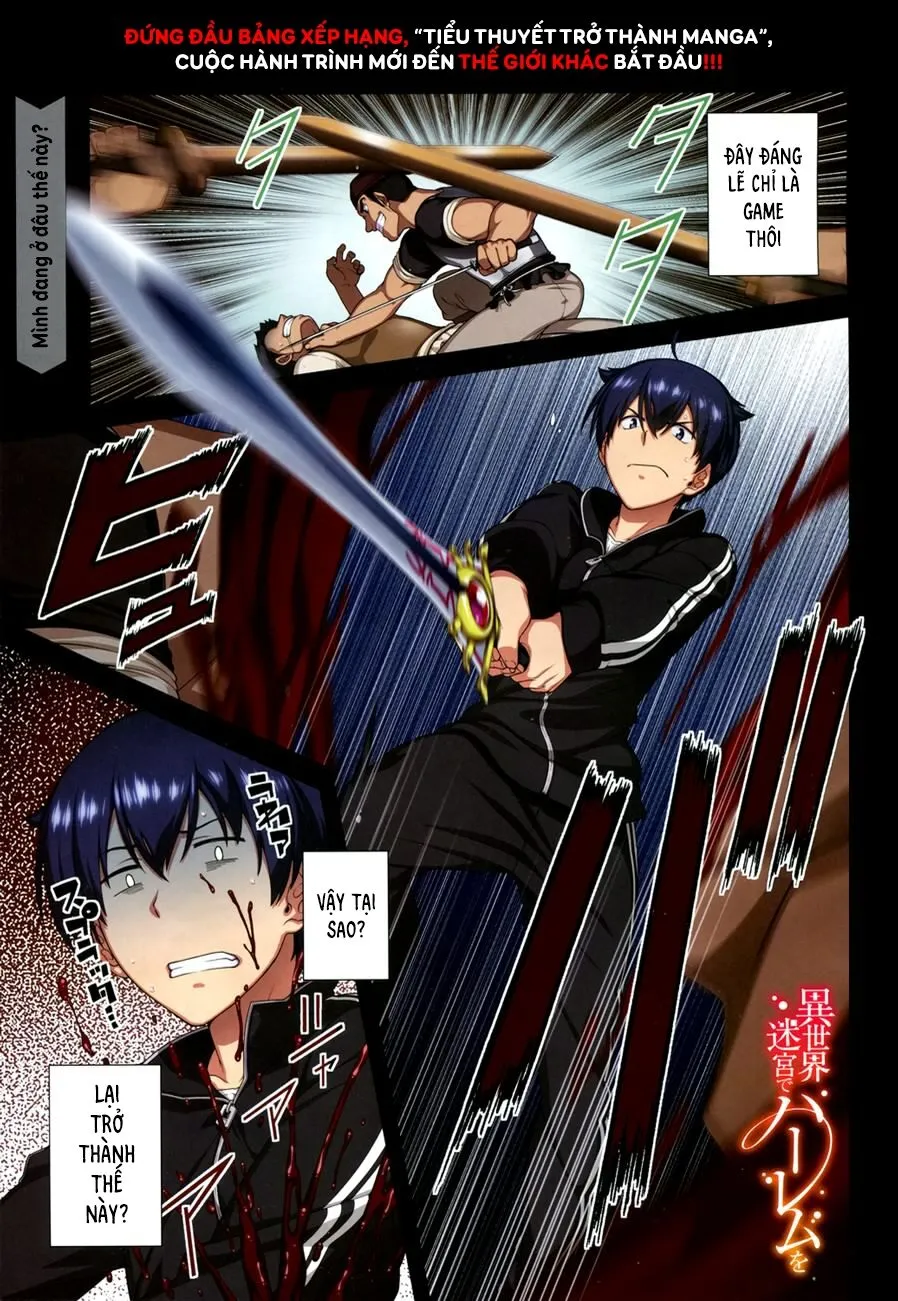 HentaiVN.net - Ảnh 4 - A Harem in the Fantasy World Dungeon [Isekai Meikyuu De Harem O] - Chap 1