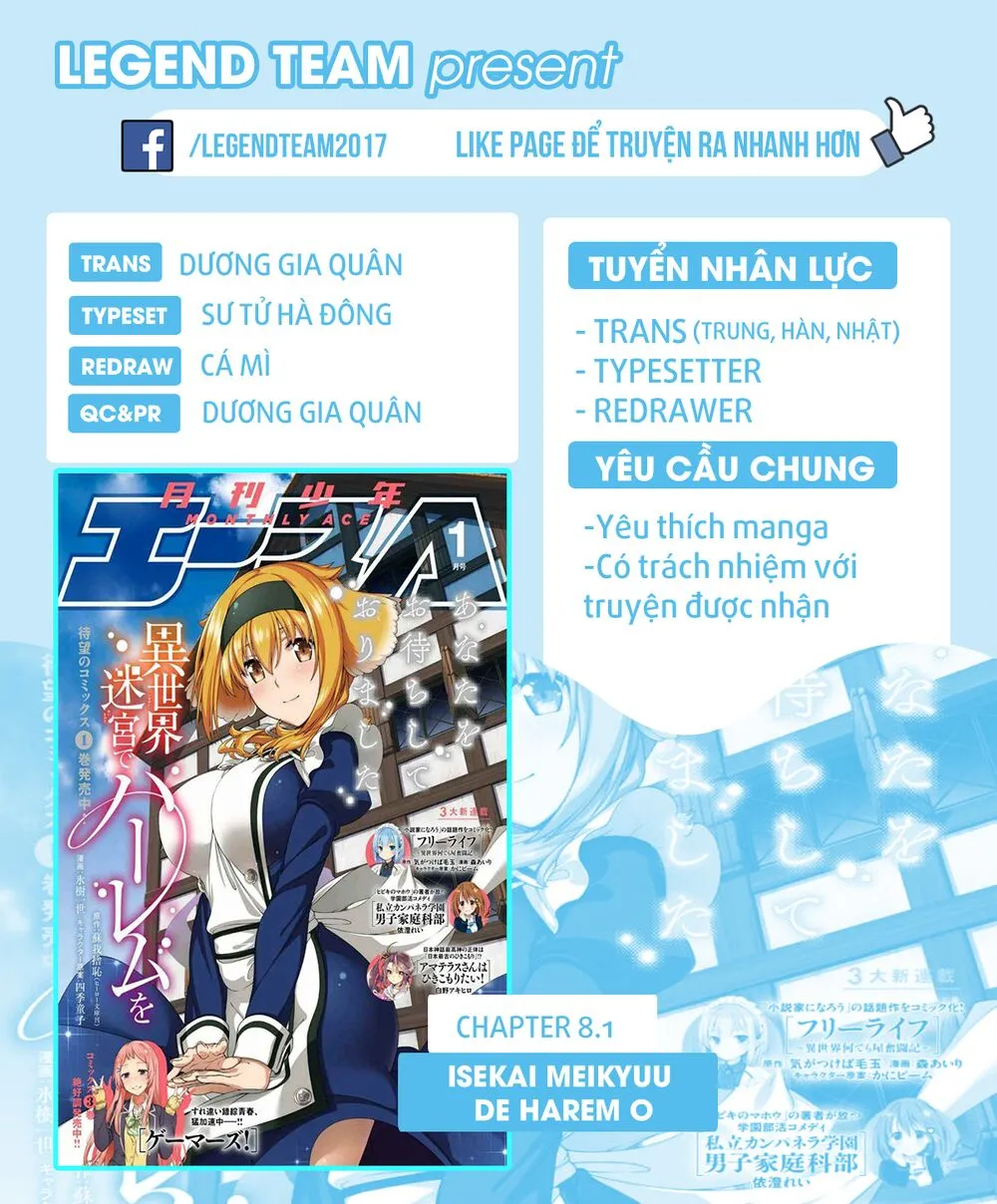 HentaiVN.net - Ảnh 3 - A Harem in the Fantasy World Dungeon [Isekai Meikyuu De Harem O] - Chap 8.1