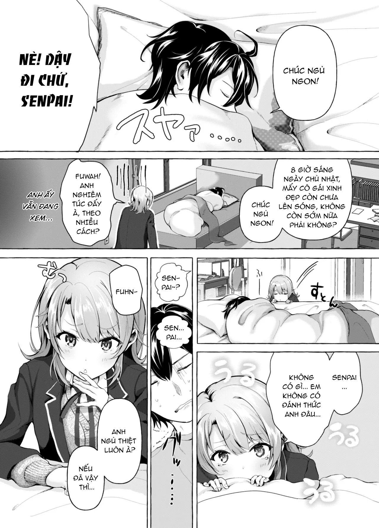 HentaiVN.net - Ảnh 4 - Chào buổi sáng, Senpai! (Yahari Ore no Seishun Love Come wa Machigatteiru) [Ohayou Gozaimasu, Senpai; おはようございます、せんぱい♡] - Oneshot