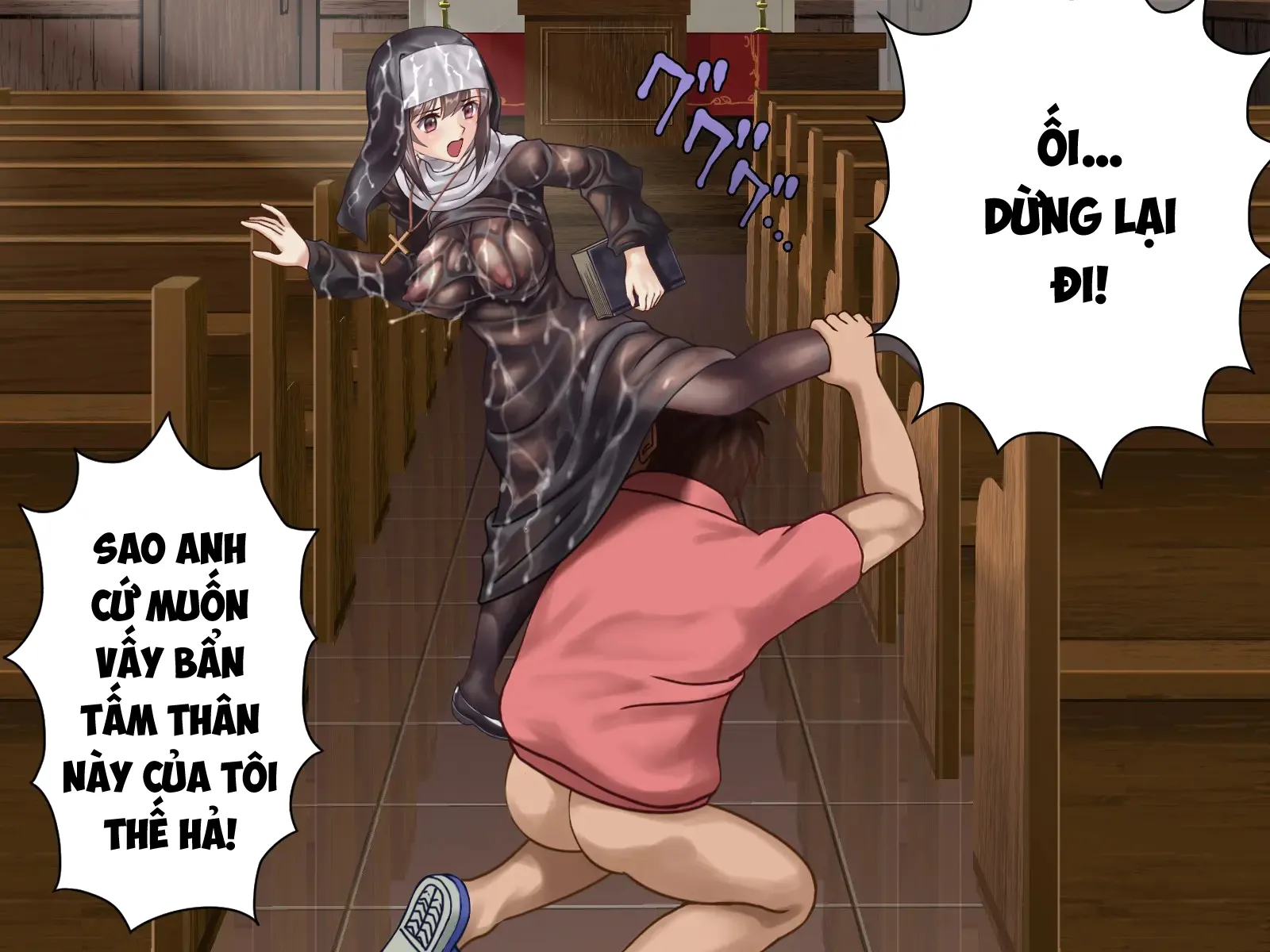 HentaiVN.net - Ảnh 35 - Âm đạo sám hối, nữ tu ở địa ngục dục vọng [懺悔膣 濡縛シスター昇天地獄, Zangechitsu Jubaku Sister Shouten Jigoku] - Part 1