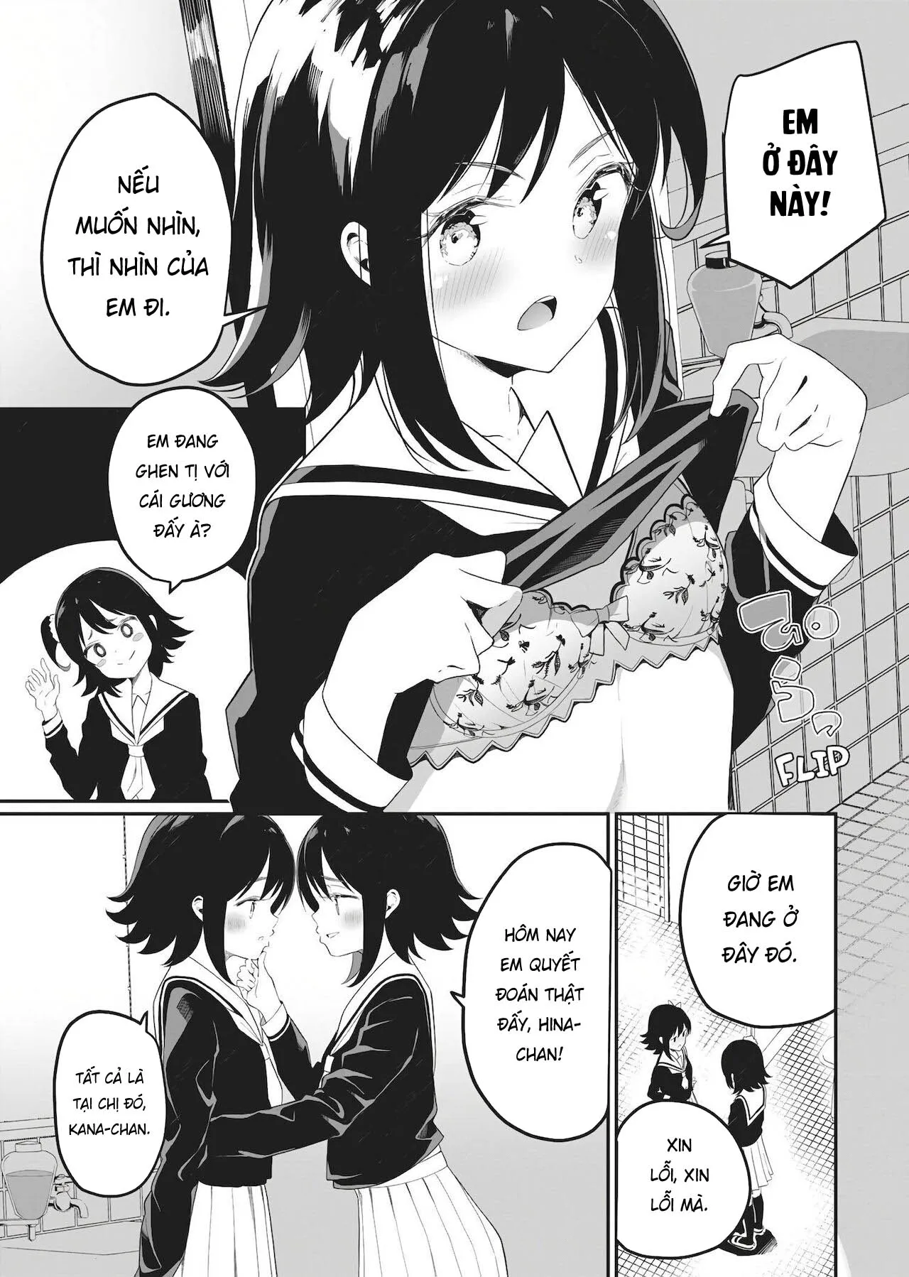 HentaiVN.net - Ảnh 6 - Chiếc Gương [Double Your Pleasure – A Twin Yuri Anthology] - Oneshot