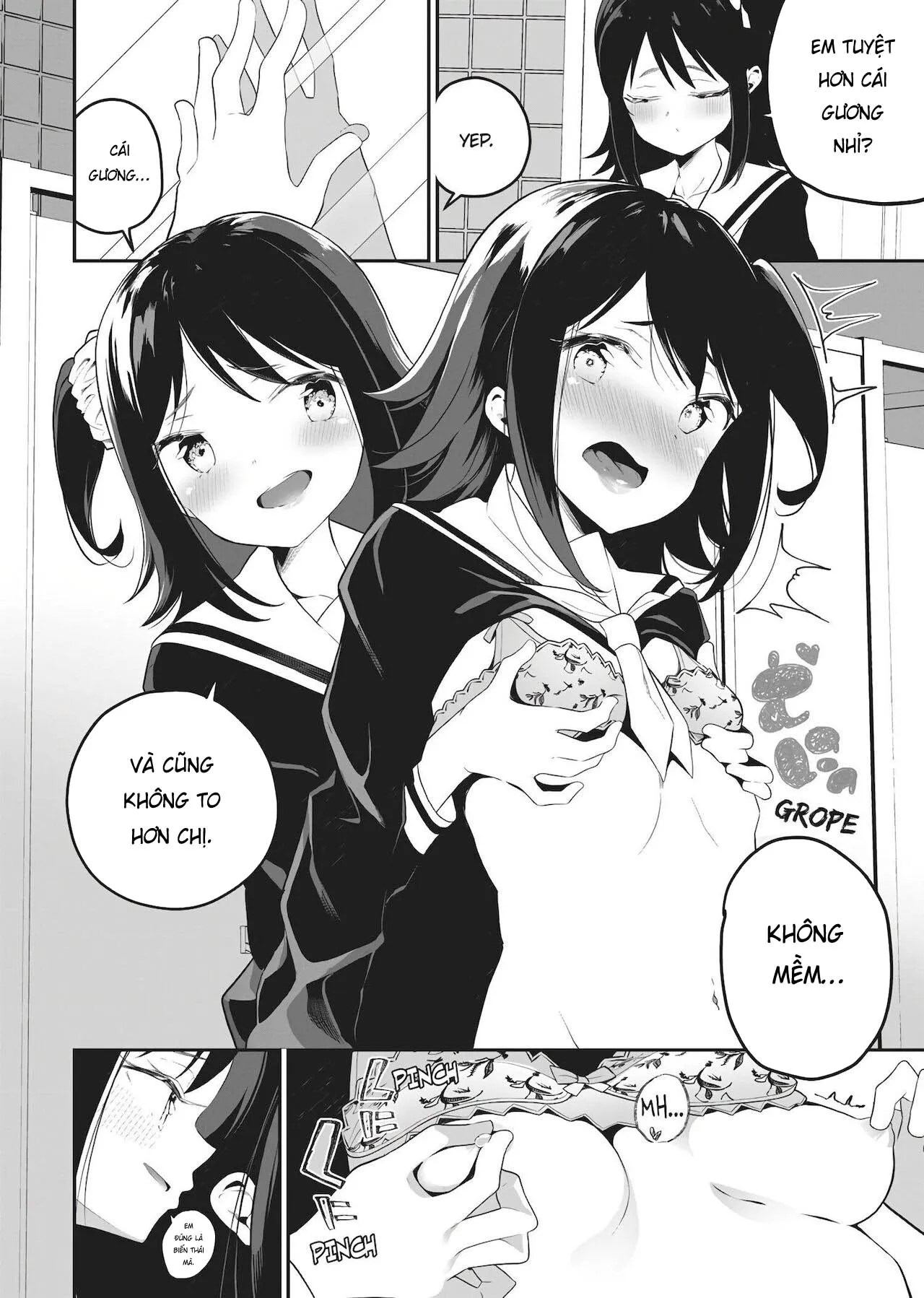 HentaiVN.net - Ảnh 9 - Chiếc Gương [Double Your Pleasure – A Twin Yuri Anthology] - Oneshot