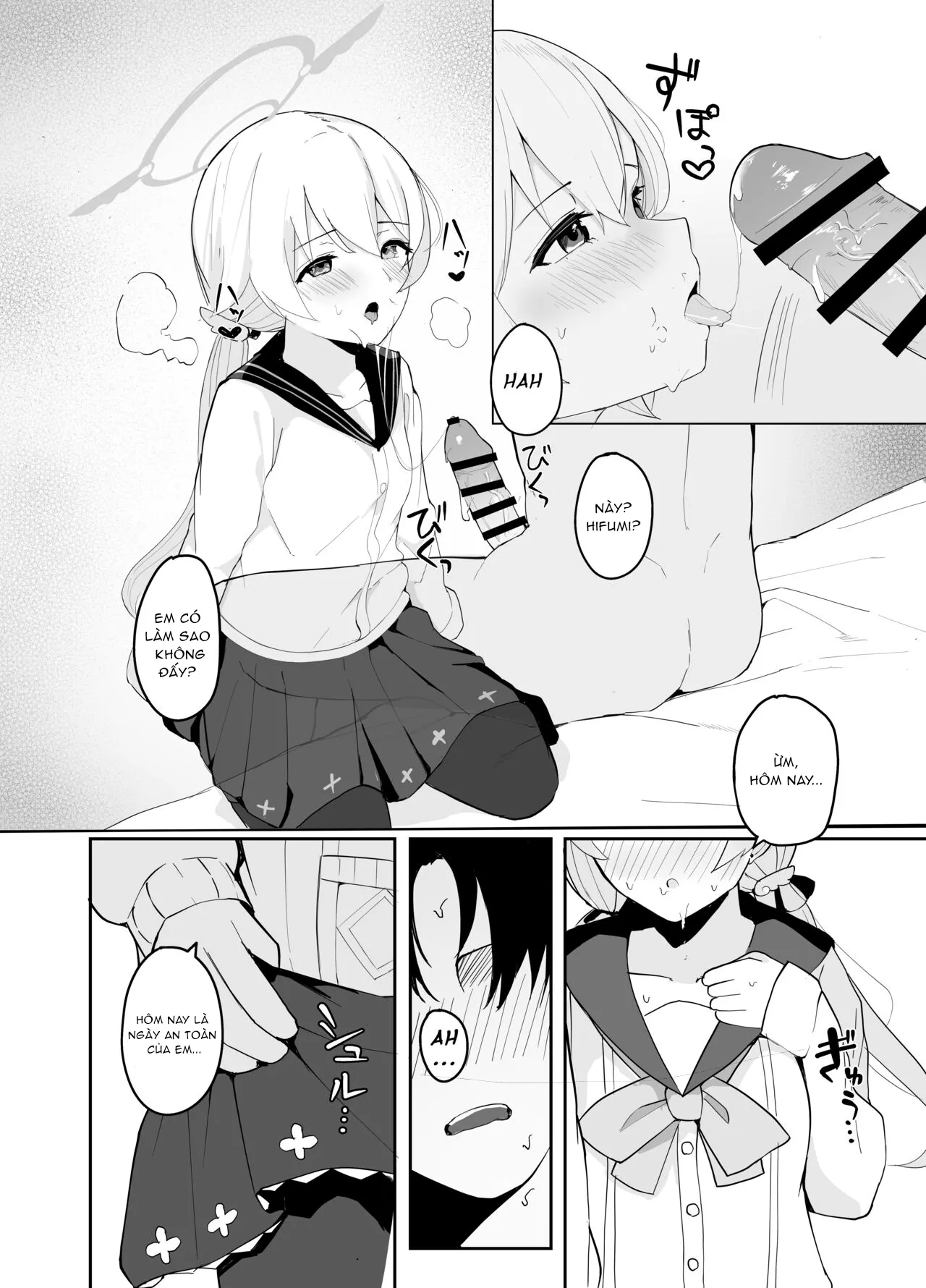 HentaiVN.net - Ảnh 9 - Phòng điều trị tình dục của Blue Archive ( Ajitani Hifumi ) - Oneshot