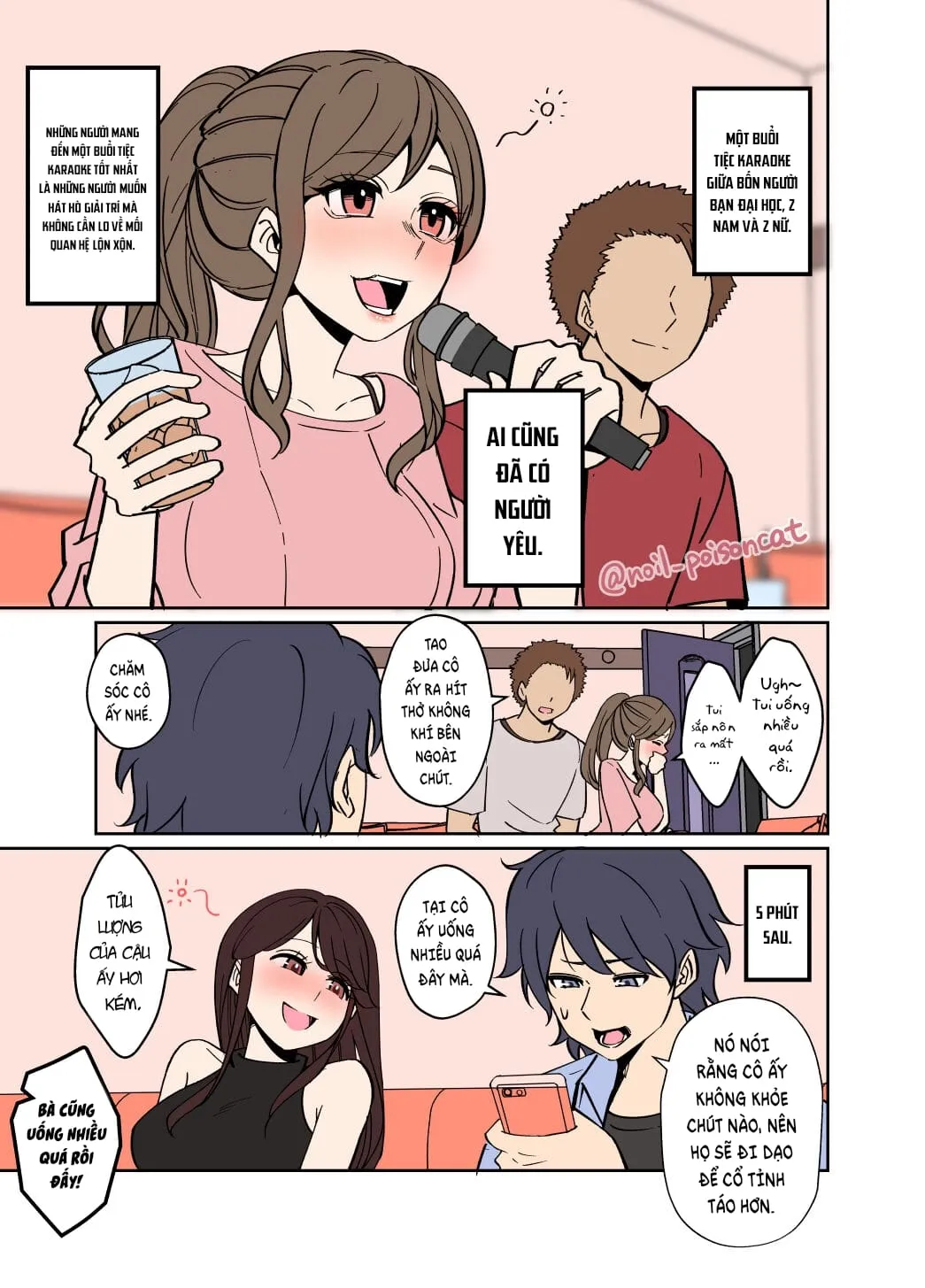 HentaiVN.net - Ảnh 4 - Những cô bạn sinh viên say xỉn [Yotta daigaku no tomotachi ni warui koto o suru hanashi] - Oneshot