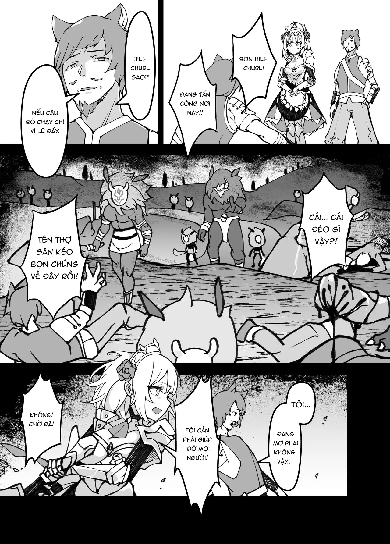 HentaiVN.net - Ảnh 11 - Noelle, Đóa Hoa Chưa Vinh Danh Đã Úa Tàn! [進撃のヒルチャールII～侵攻の序曲,～Noelle,Chivalric Blossom that withered～] - Nhân văn