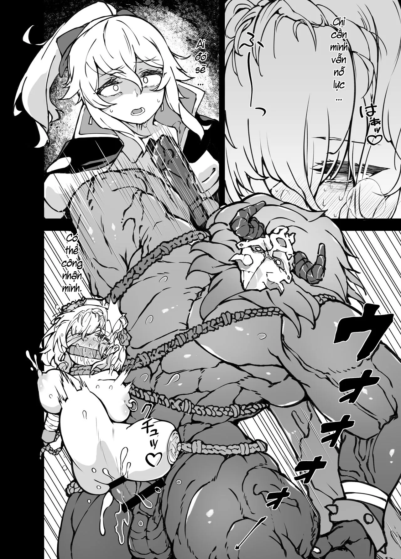 HentaiVN.net - Ảnh 32 - Noelle, Đóa Hoa Chưa Vinh Danh Đã Úa Tàn! [進撃のヒルチャールII～侵攻の序曲,～Noelle,Chivalric Blossom that withered～] - Nhân văn