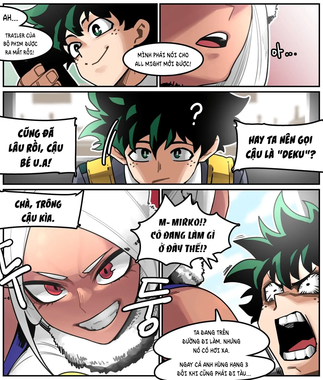 HentaiVN.net - Ảnh 3 - Deku meets Mirko on a Train and Fucks Her - Oneshot