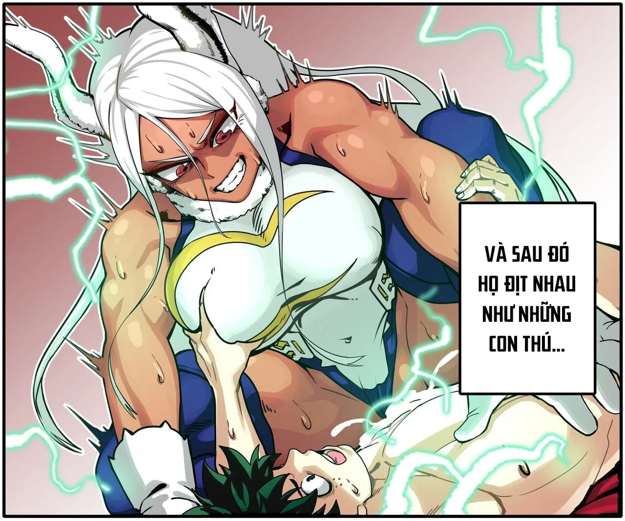 HentaiVN.net - Ảnh 6 - Deku meets Mirko on a Train and Fucks Her - Oneshot
