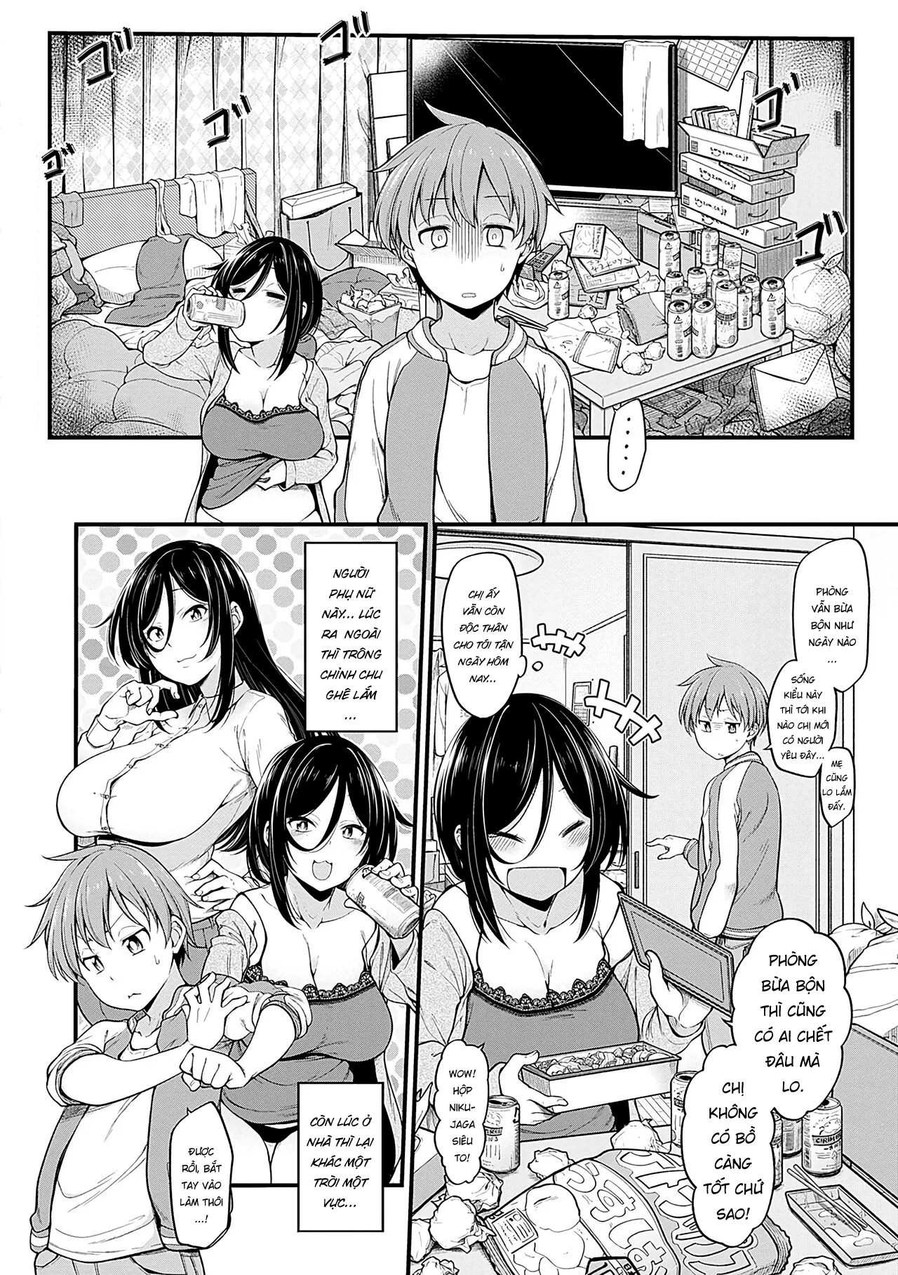 HentaiVN.net - Ảnh 4 - Bà chị nát rượu [Shuuto Ekusutashii, 酒従えくすたしー + オマケ] - Oneshot