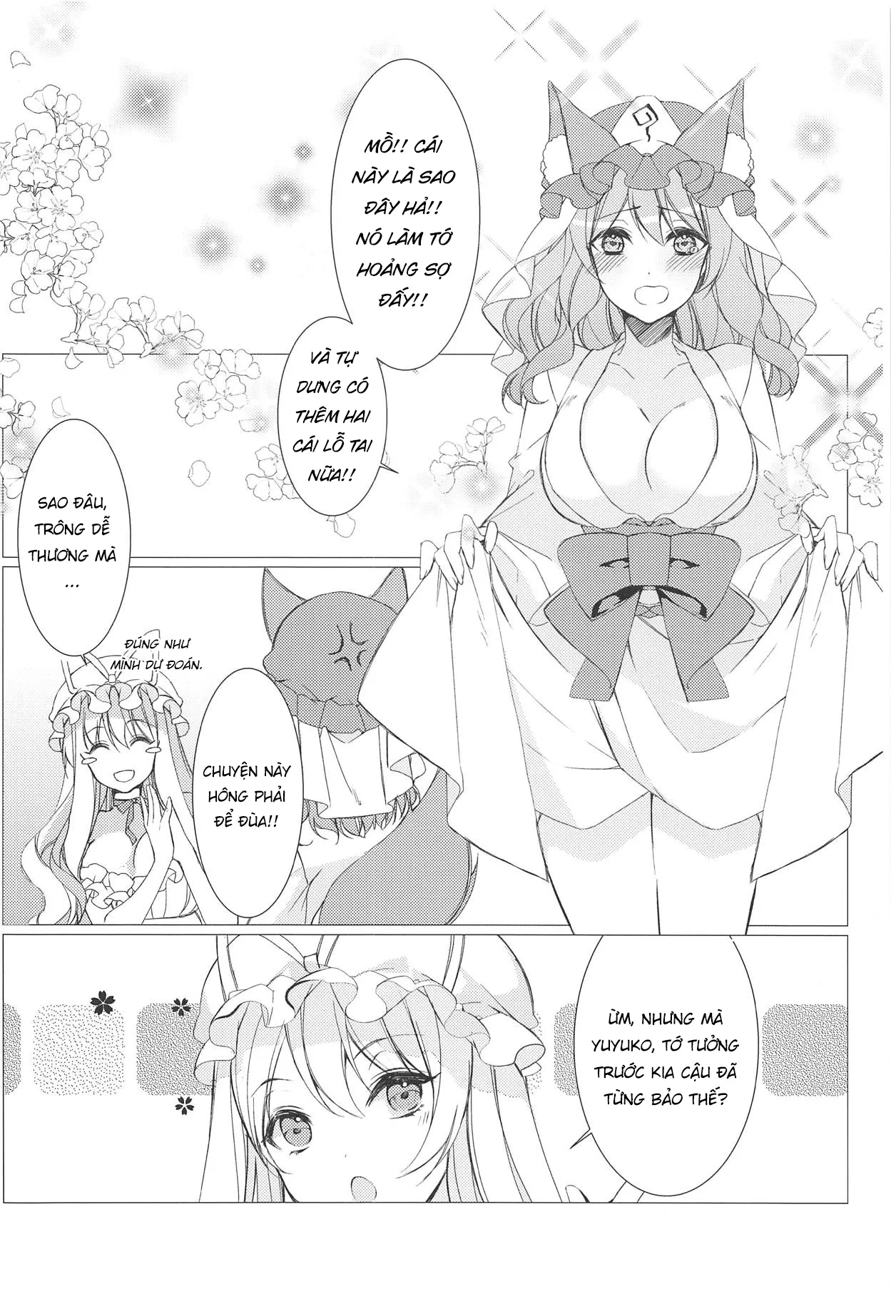 HentaiVN.net - Ảnh 6 - Kemomimi Kanojo wa Ari? Nashi? (Touhou Project) - Oneshot