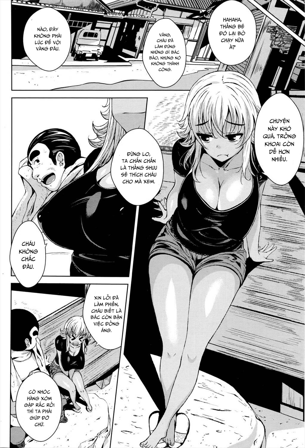 HentaiVN.net - Ảnh 3 - Hiyake Musume to Massage Oji-san - Oneshot