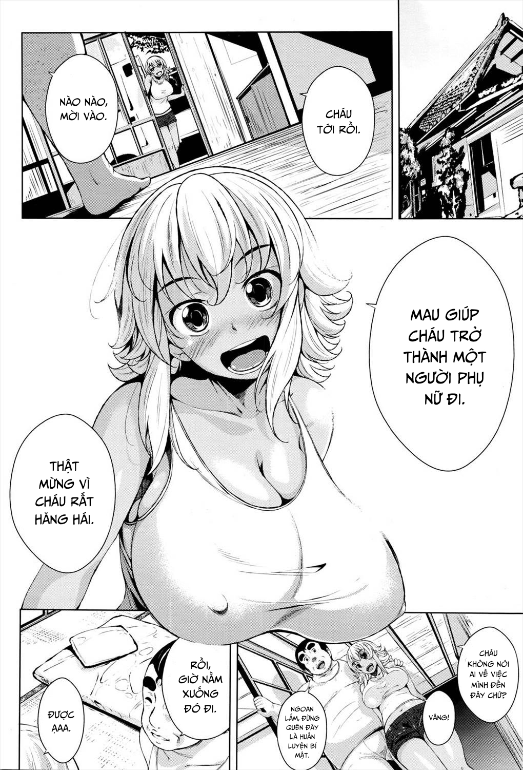 HentaiVN.net - Ảnh 5 - Hiyake Musume to Massage Oji-san - Oneshot
