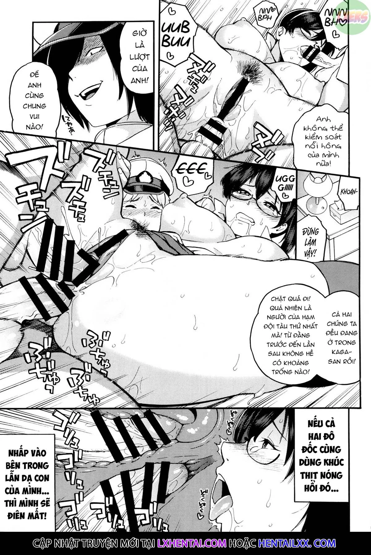 HentaiVN.net - Ảnh 17 - Please teach us! Kaga-sensei's ~First DP lesson~ [Oshiete! Kaga-sensei ~Hajimete no Niana Jugyou~] - Oneshot
