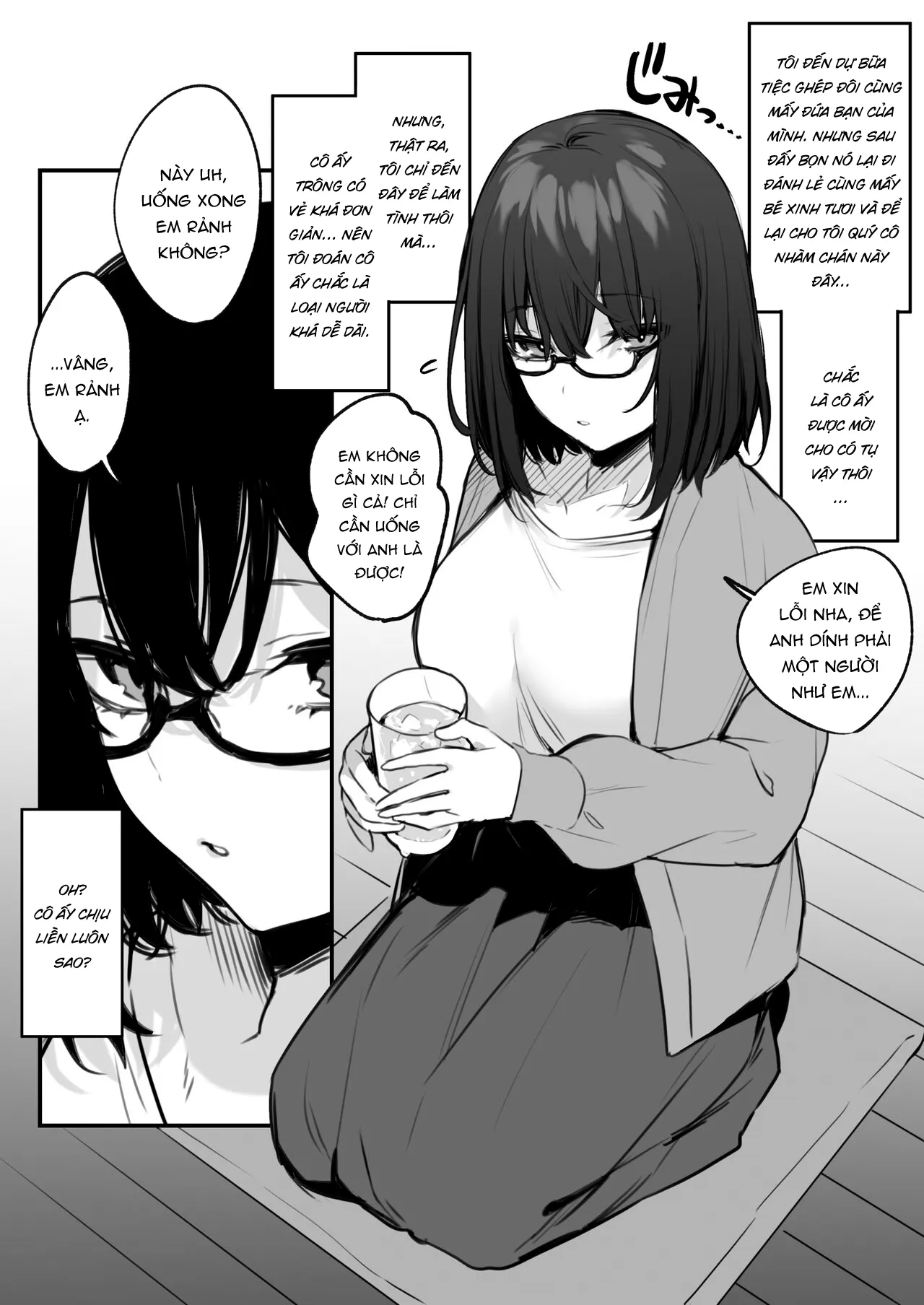 HentaiVN.net - Ảnh 3 - Tưởng là gà hoá ra là thóc [Yaresou dakara toiu Riyuu de Jimi Onna o Sasotta Kekka, I Was Just Looking To Fuck, So I Called Out To This Plain Looking Chick And, Well...] - Oneshot