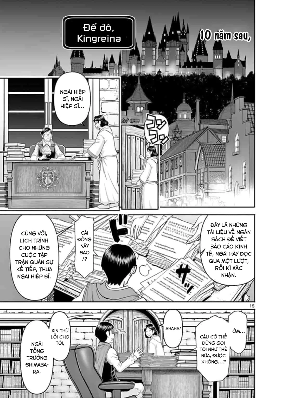 HentaiVN.net - Ảnh 15 - Isekai Furin [異世界不倫～魔王討伐から十年、妻とはレスの元勇者と、夫を亡くした女戦士～] - Chap 1