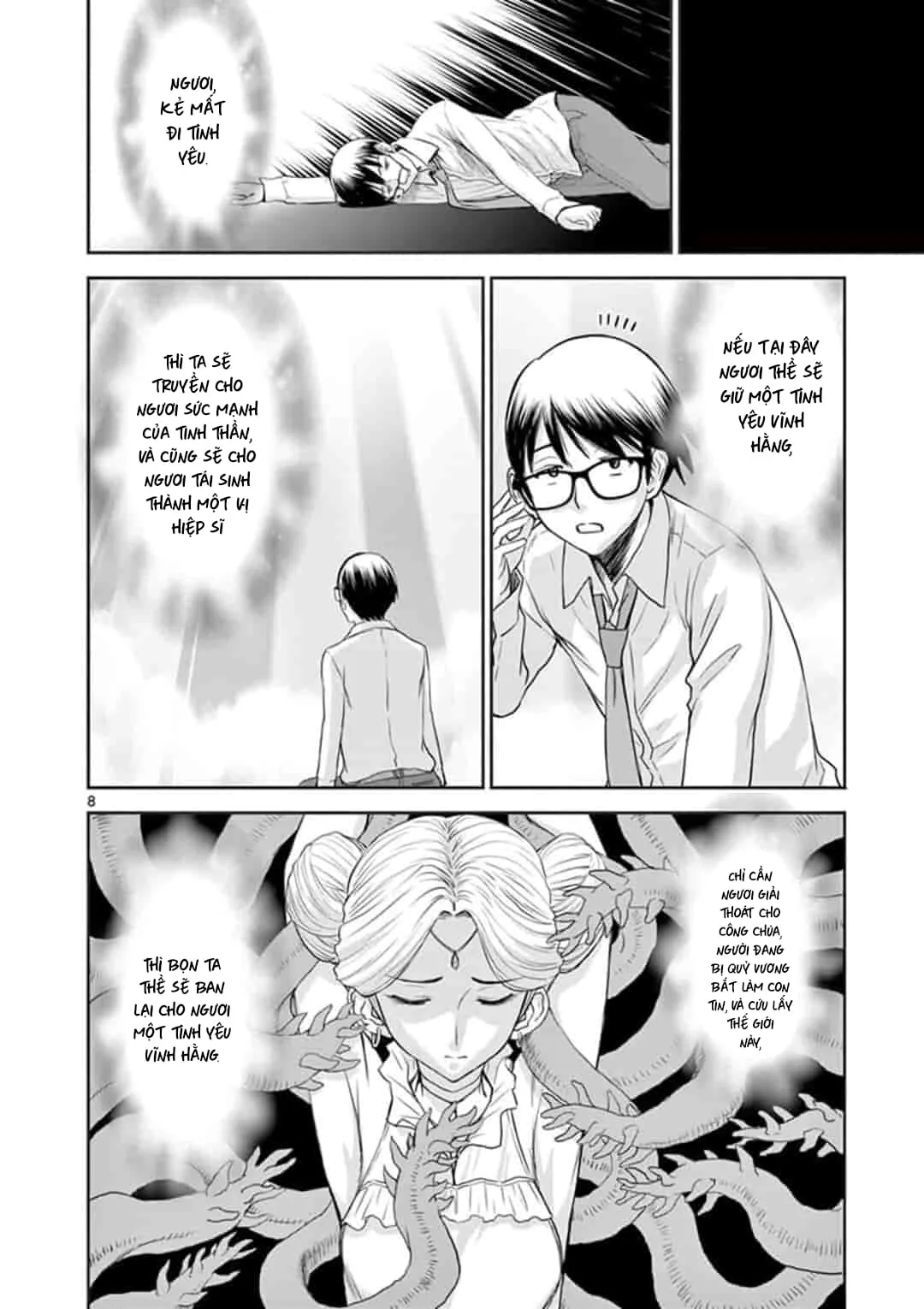 HentaiVN.net - Ảnh 8 - Isekai Furin [異世界不倫～魔王討伐から十年、妻とはレスの元勇者と、夫を亡くした女戦士～] - Chap 1