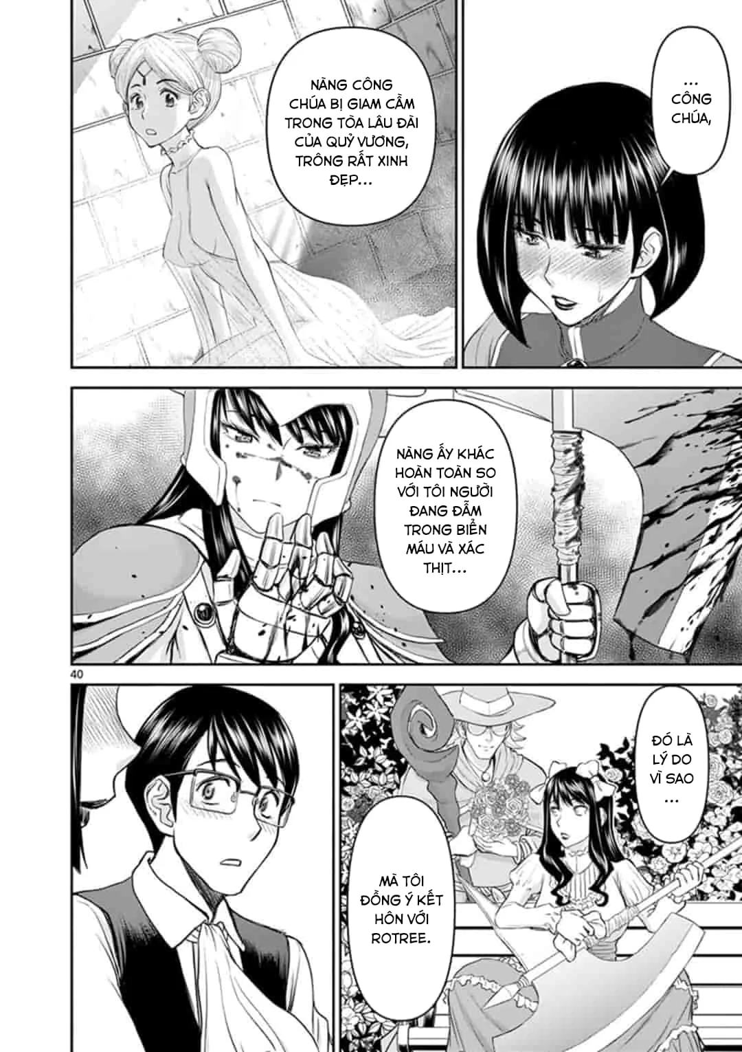HentaiVN.net - Ảnh 21 - Isekai Furin [異世界不倫～魔王討伐から十年、妻とはレスの元勇者と、夫を亡くした女戦士～] - Chap 2