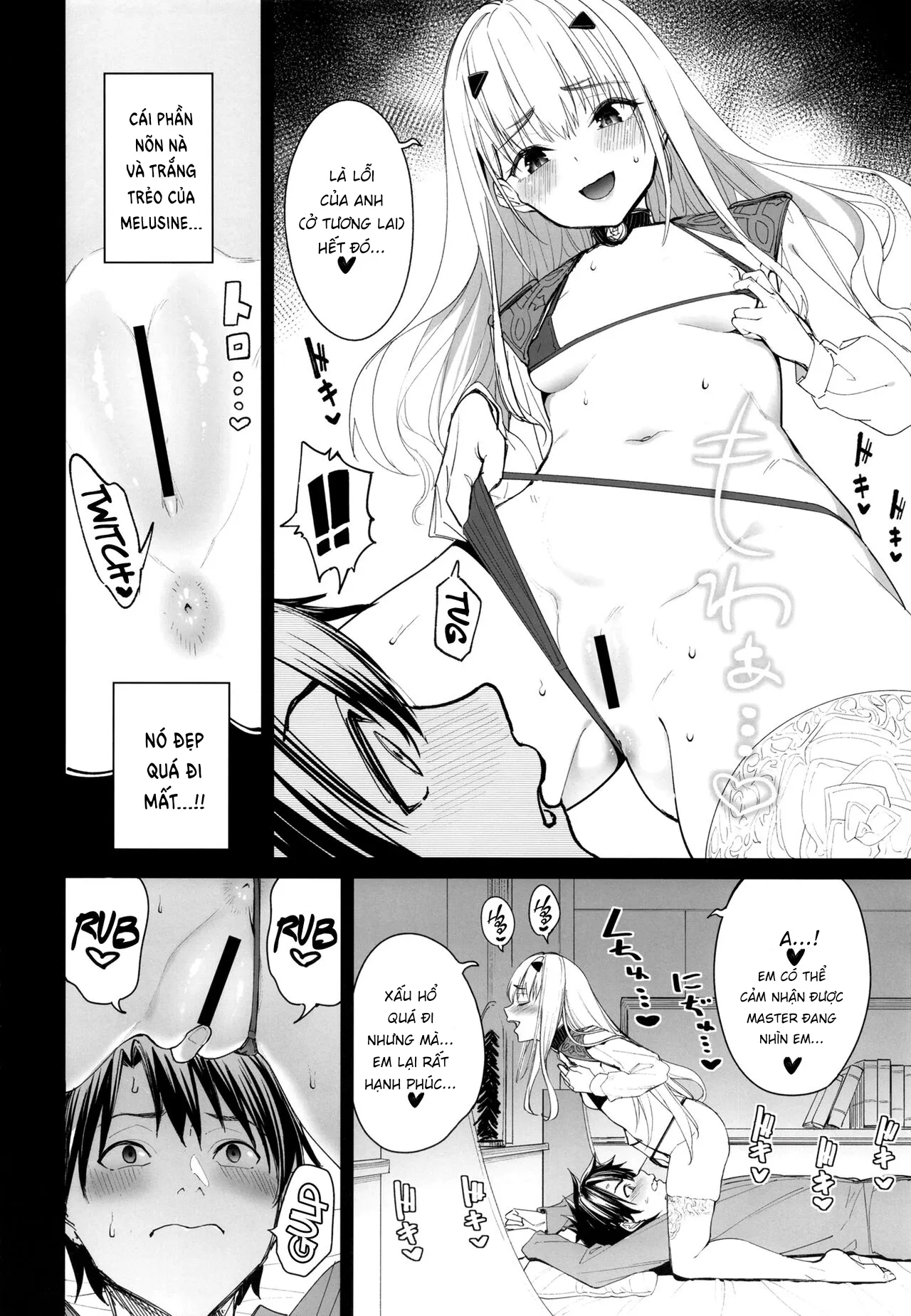HentaiVN.net - Ảnh 4 - Cuốn truyện về việc Melusine của tôi trở nên điên cuồng [Ore no Melu-ko ga Guigui Kuru Hon ; A Book of My Meluko Going Wild] - Oneshot
