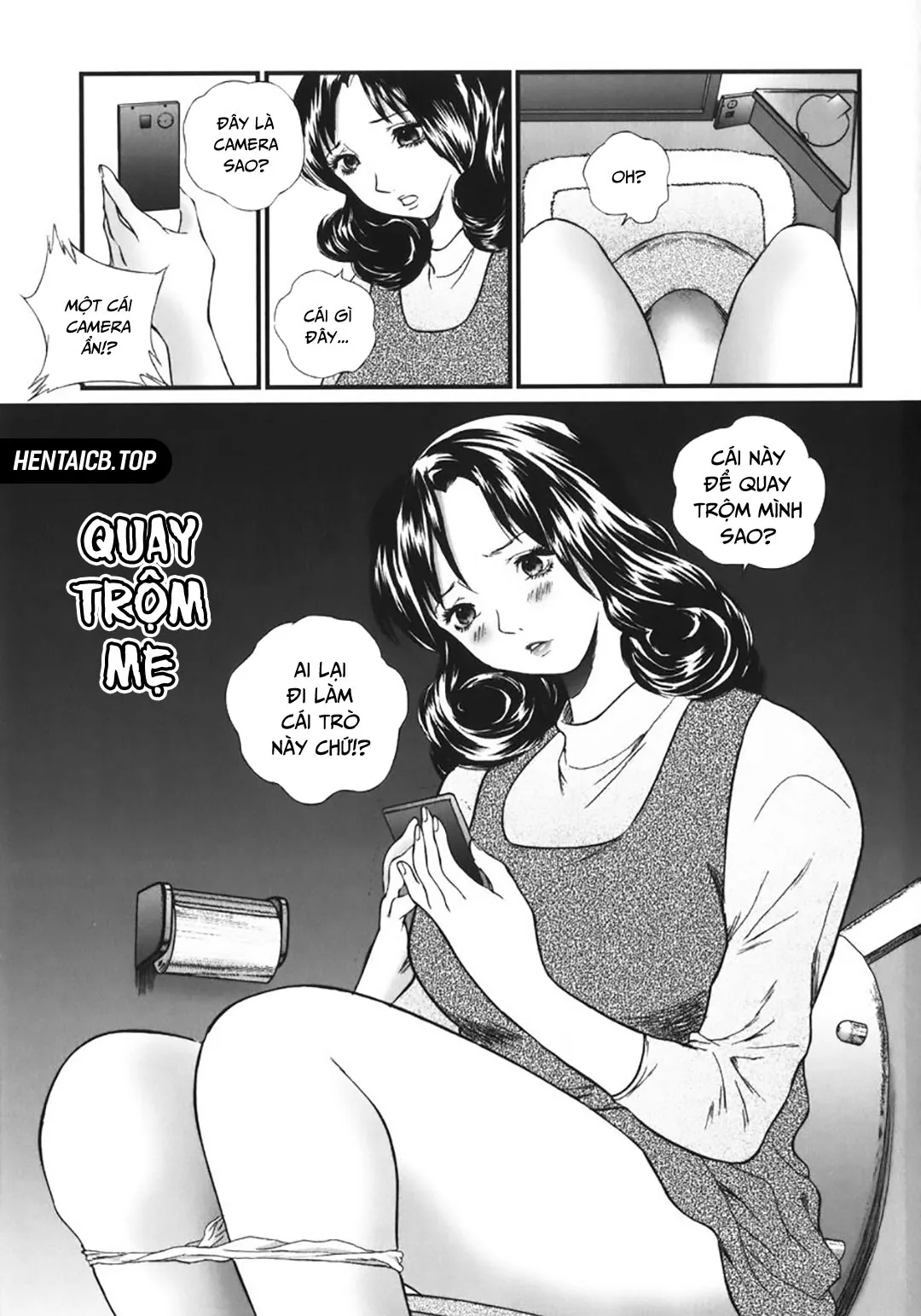 HentaiVN.net - Ảnh 4 - Quay trộm mẹ!? [Nozokarete; Peeping] - Oneshot