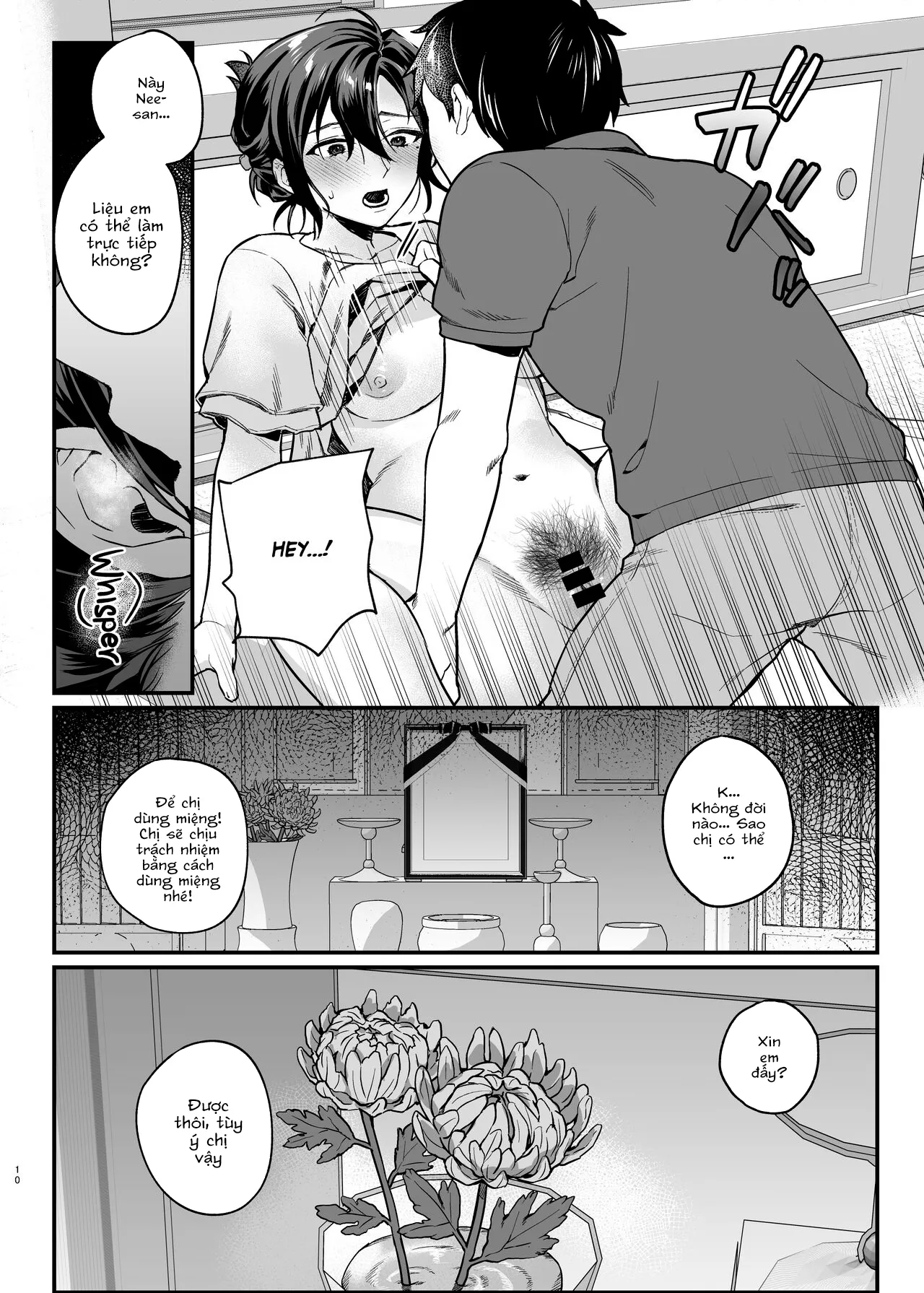 HentaiVN.net - Ảnh 11 - Góa phụ của anh trai tôi [Naki Ani no Yome, My Brother's Widow!] - Oneshot