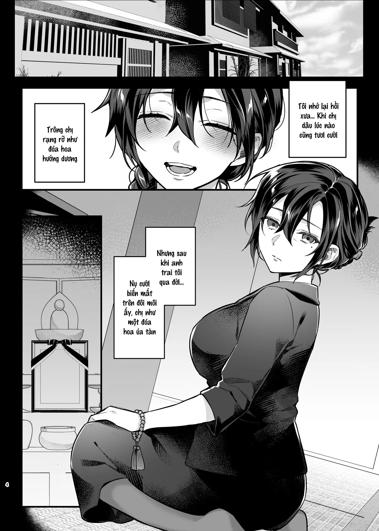 HentaiVN.net - Ảnh 5 - Góa phụ của anh trai tôi [Naki Ani no Yome, My Brother's Widow!] - Oneshot