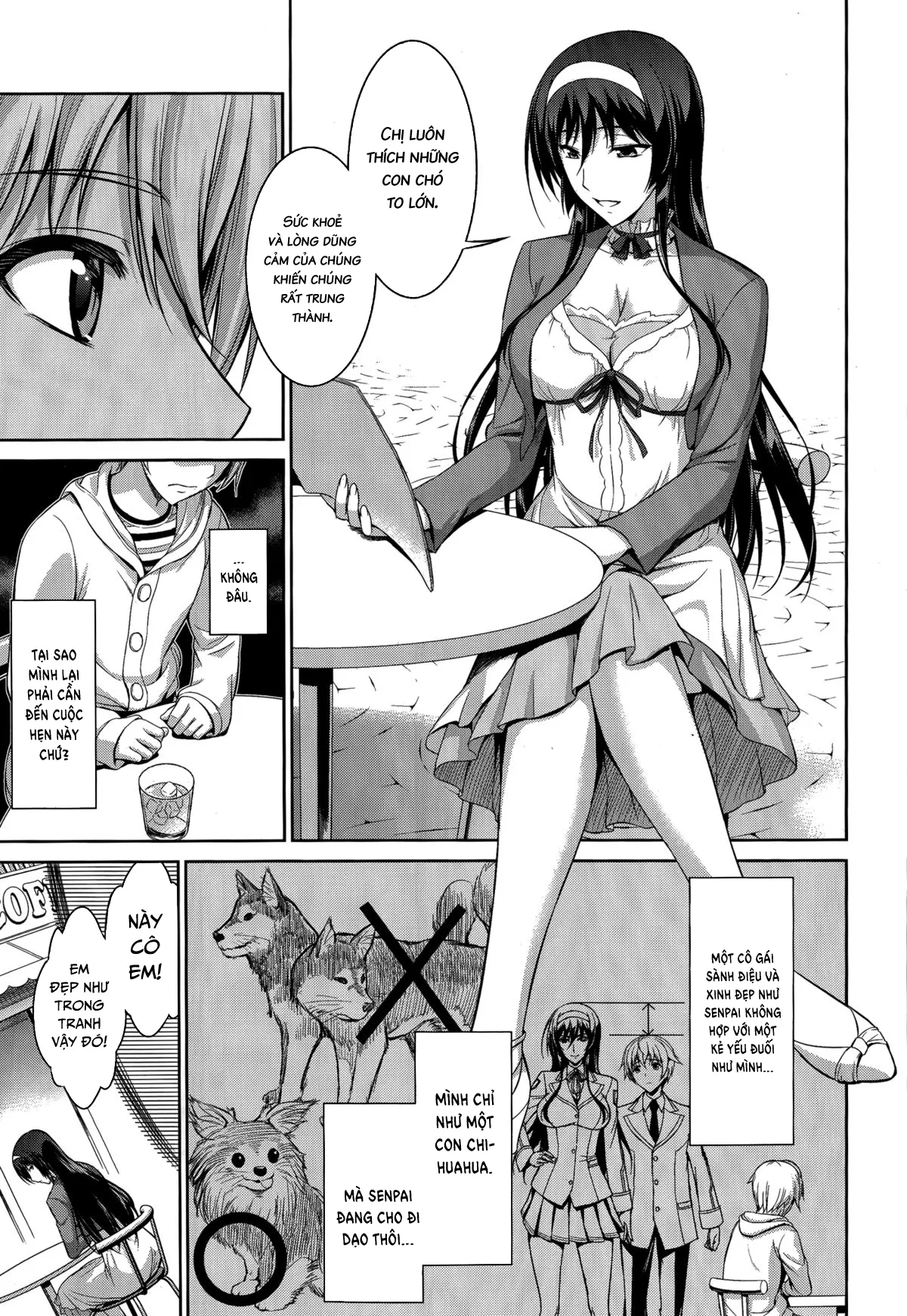 HentaiVN.net - Ảnh 4 - Để em sủa cho chị nghe [Boku wa Anata ni Wan to Naku] - Chap 3