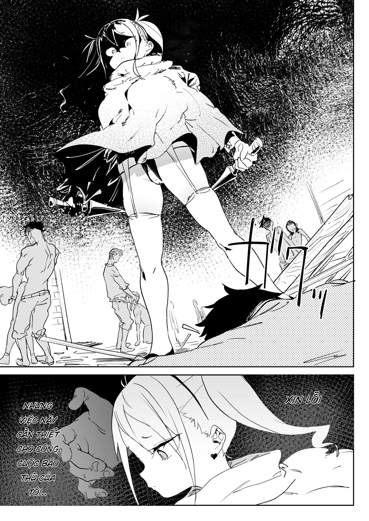HentaiVN.net - Ảnh 35 - Báo thù con cá chà bặc [Chinpo Kurui Fukushuusha no Matsuro, The Fate of the Cock Crazy Avenger] - Oneshot