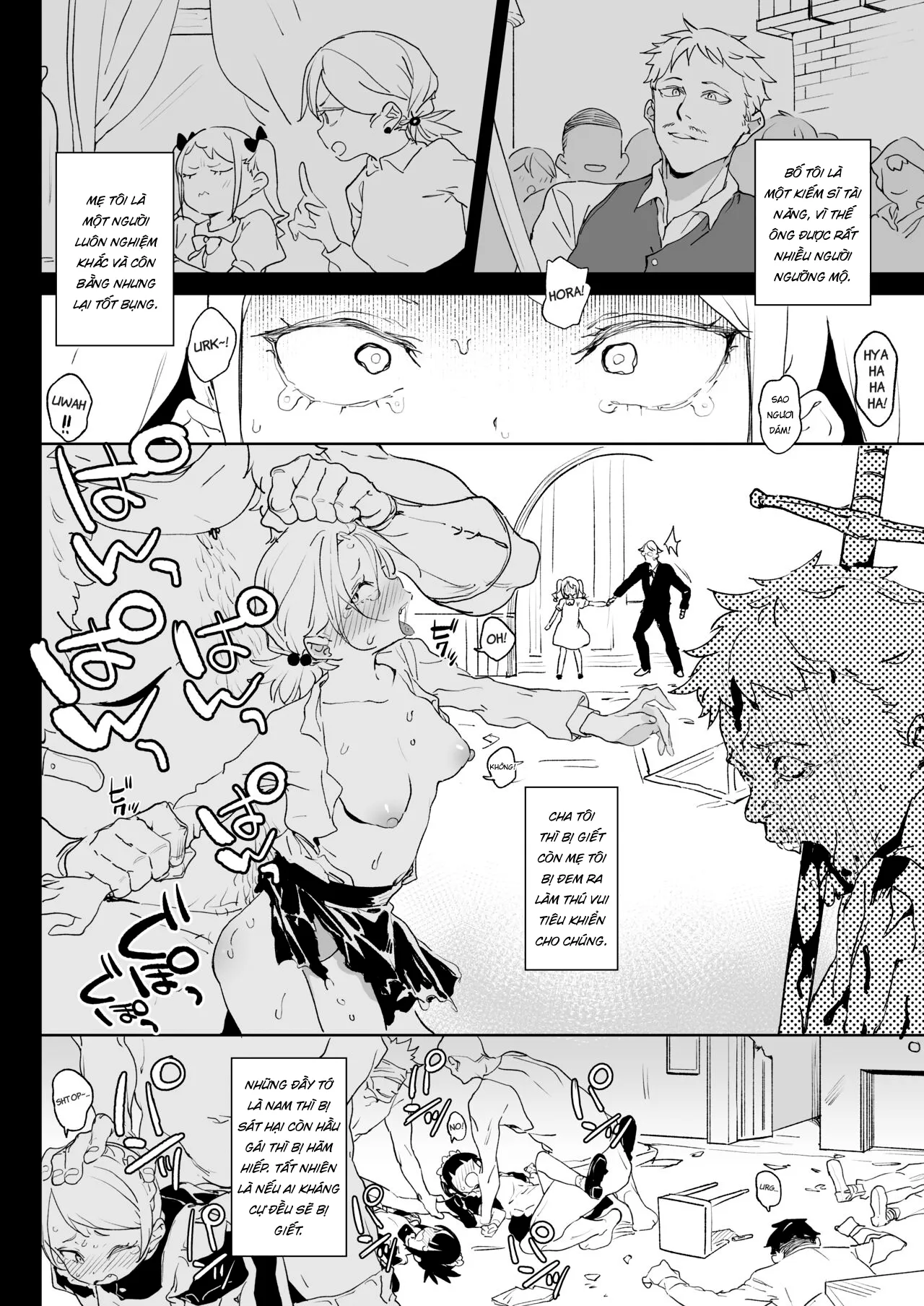 HentaiVN.net - Ảnh 6 - Báo thù con cá chà bặc [Chinpo Kurui Fukushuusha no Matsuro, The Fate of the Cock Crazy Avenger] - Oneshot
