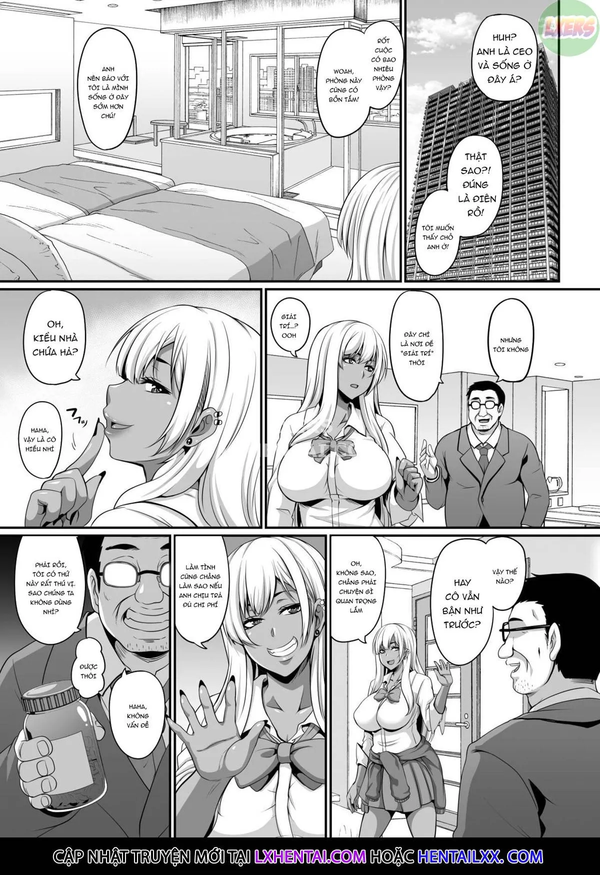 HentaiVN.net - Ảnh 8 - A Sugar Daddy And The Gyaru Girls He Pays To Have An Orgy With Him [Papa Katsu Gyaru To Kimeseku Kara No Ran Pako] - Oneshot