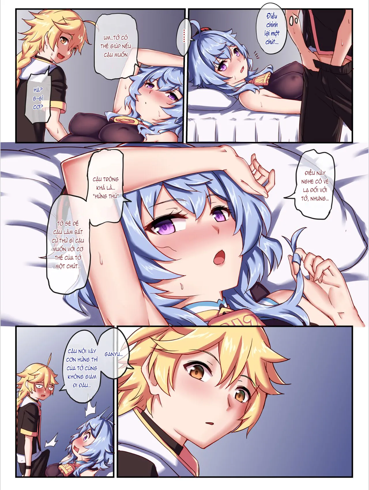 HentaiVN.net - Ảnh 13 - Tăng ca cùng dê dừa! [Working Overtime With Ganyu] - 1shot full màu