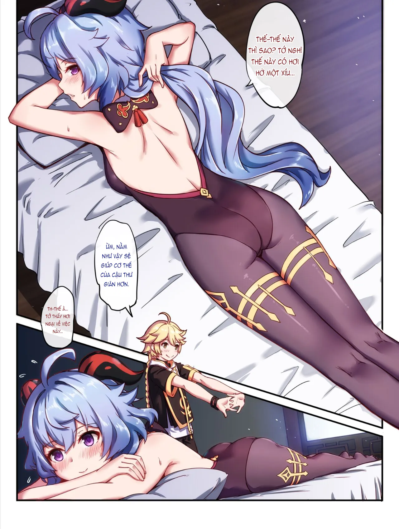 HentaiVN.net - Ảnh 4 - Tăng ca cùng dê dừa! [Working Overtime With Ganyu] - 1shot full màu