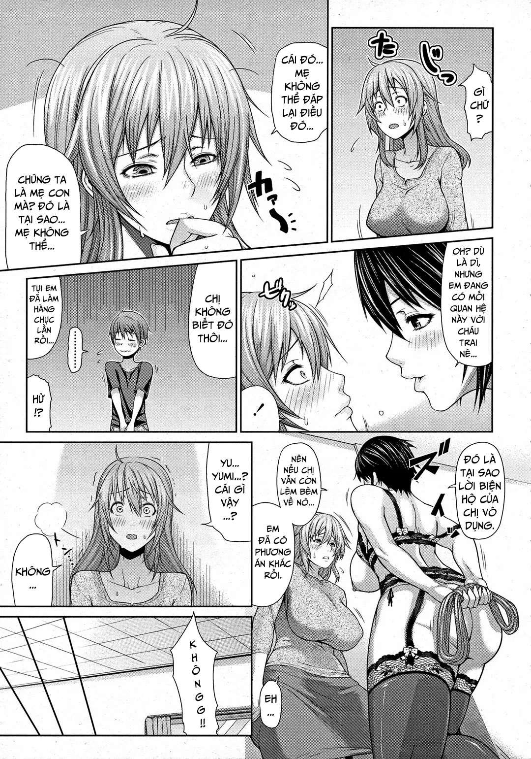 HentaiVN.net - Ảnh 12 - Dì và người mẹ kiều diễm [Oba To Shukubo; Aunt And Graceful Mother] - Oneshot