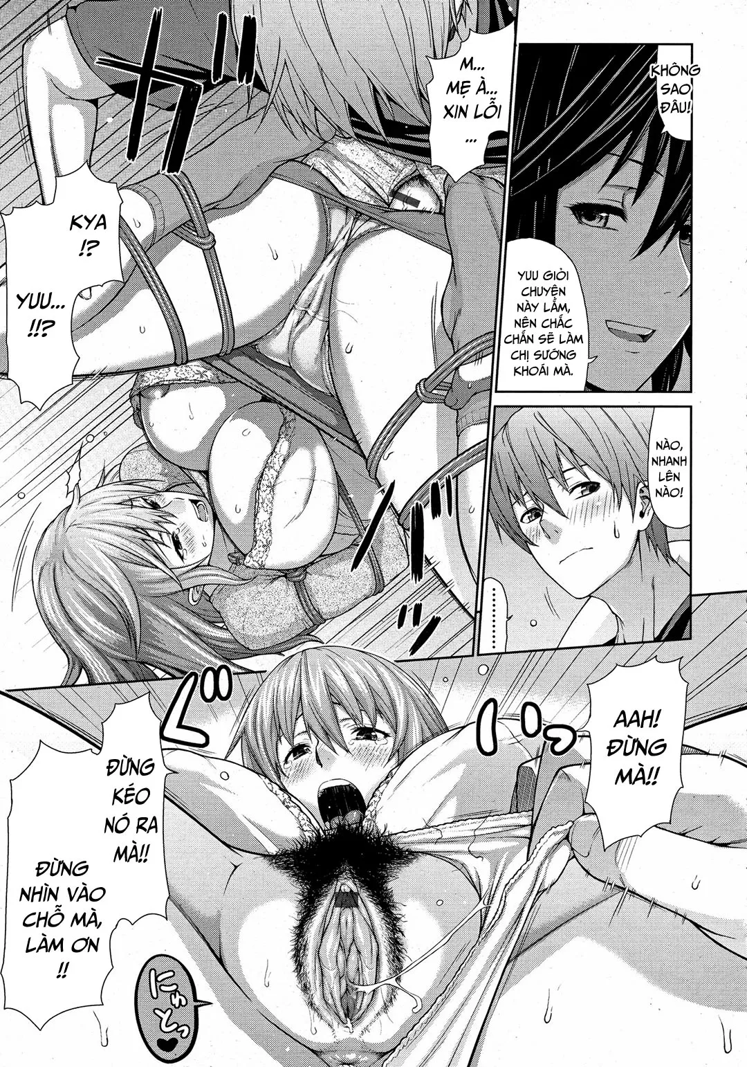 HentaiVN.net - Ảnh 14 - Dì và người mẹ kiều diễm [Oba To Shukubo; Aunt And Graceful Mother] - Oneshot
