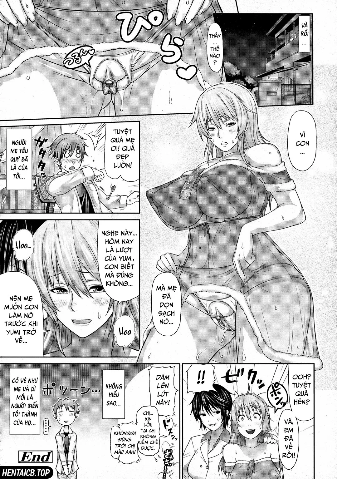 HentaiVN.net - Ảnh 27 - Dì và người mẹ kiều diễm [Oba To Shukubo; Aunt And Graceful Mother] - Oneshot