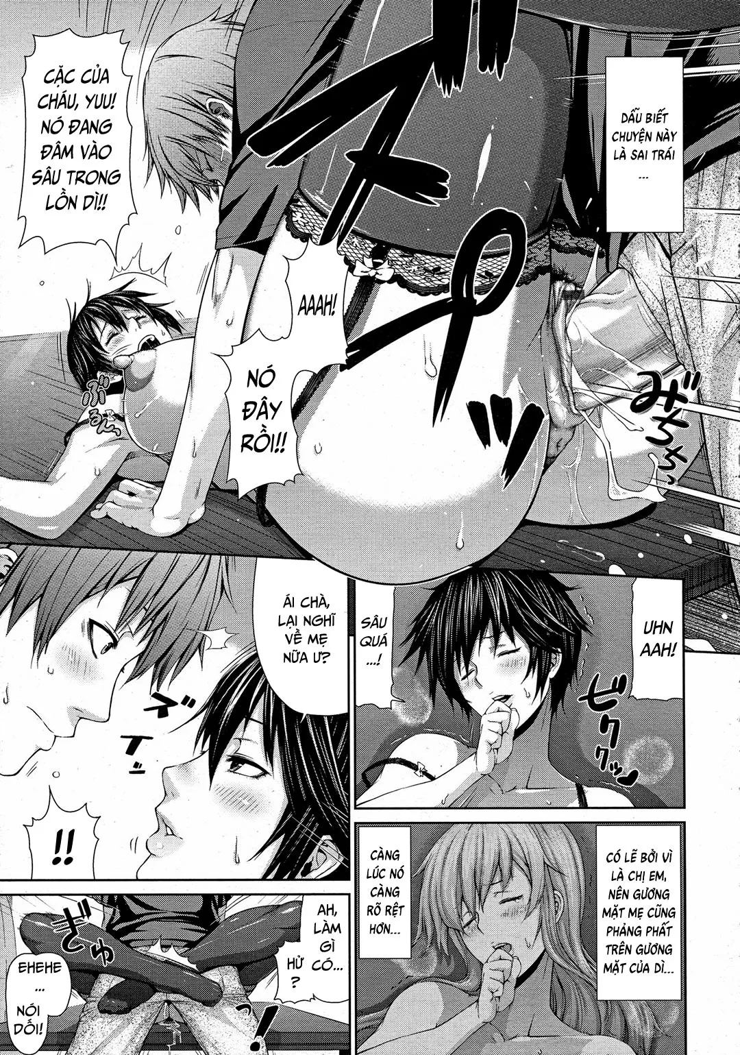 HentaiVN.net - Ảnh 6 - Dì và người mẹ kiều diễm [Oba To Shukubo; Aunt And Graceful Mother] - Oneshot
