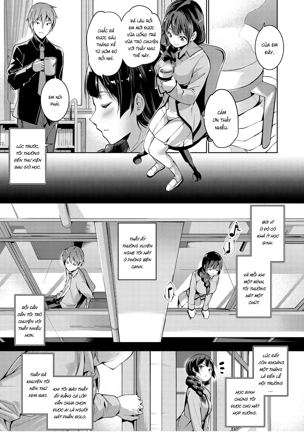 HentaiVN.net - Ảnh 5 - Bản hòa tấu của đôi ta [Futari no Harmony, Harmony of the Two] - Oneshot ngọt