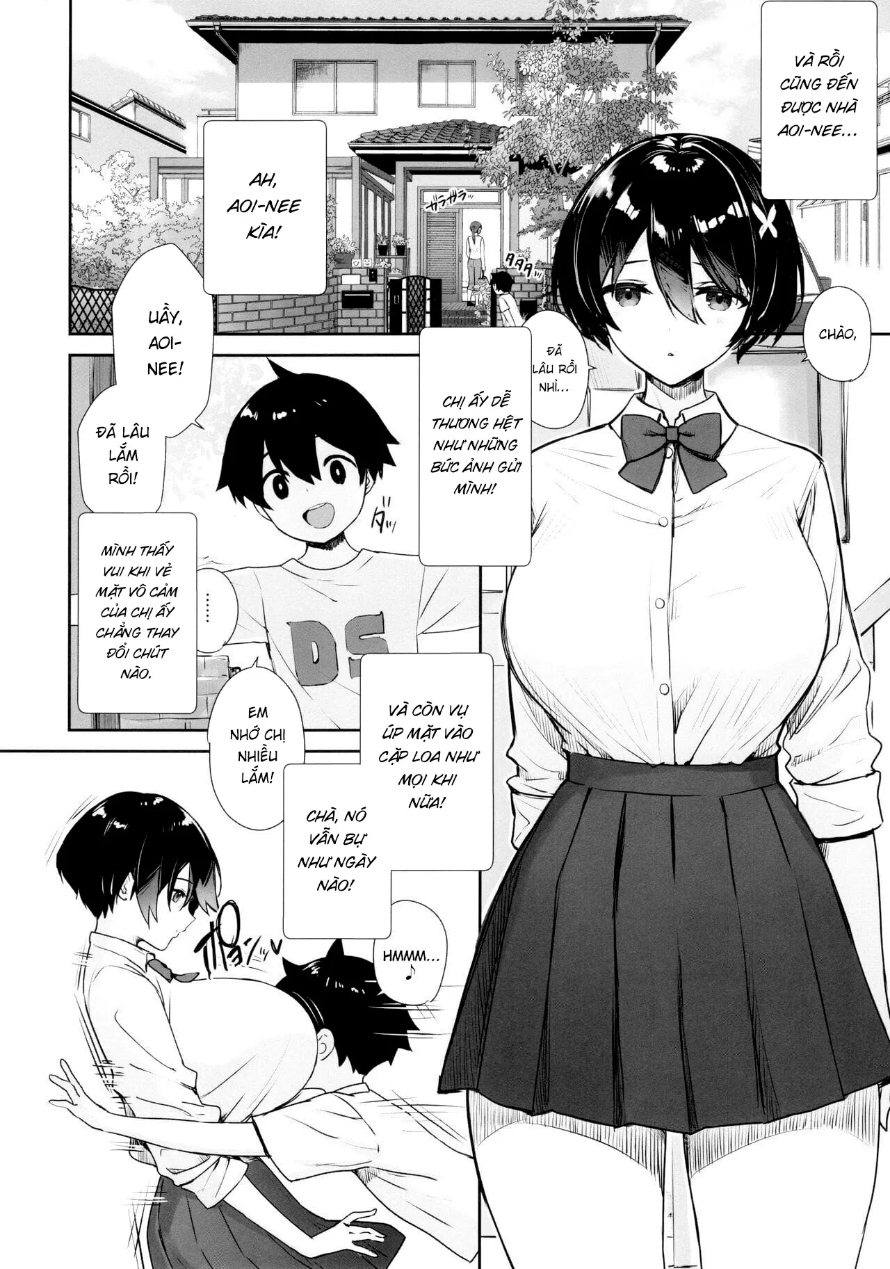 HentaiVN.net - Ảnh 3 - No-bura na Mukanjou Onee-chan no Shikyuu ni Ippai H na Koto (Osekkyou) o Shite Boku no Mono ni Suru Hon - Chap 1